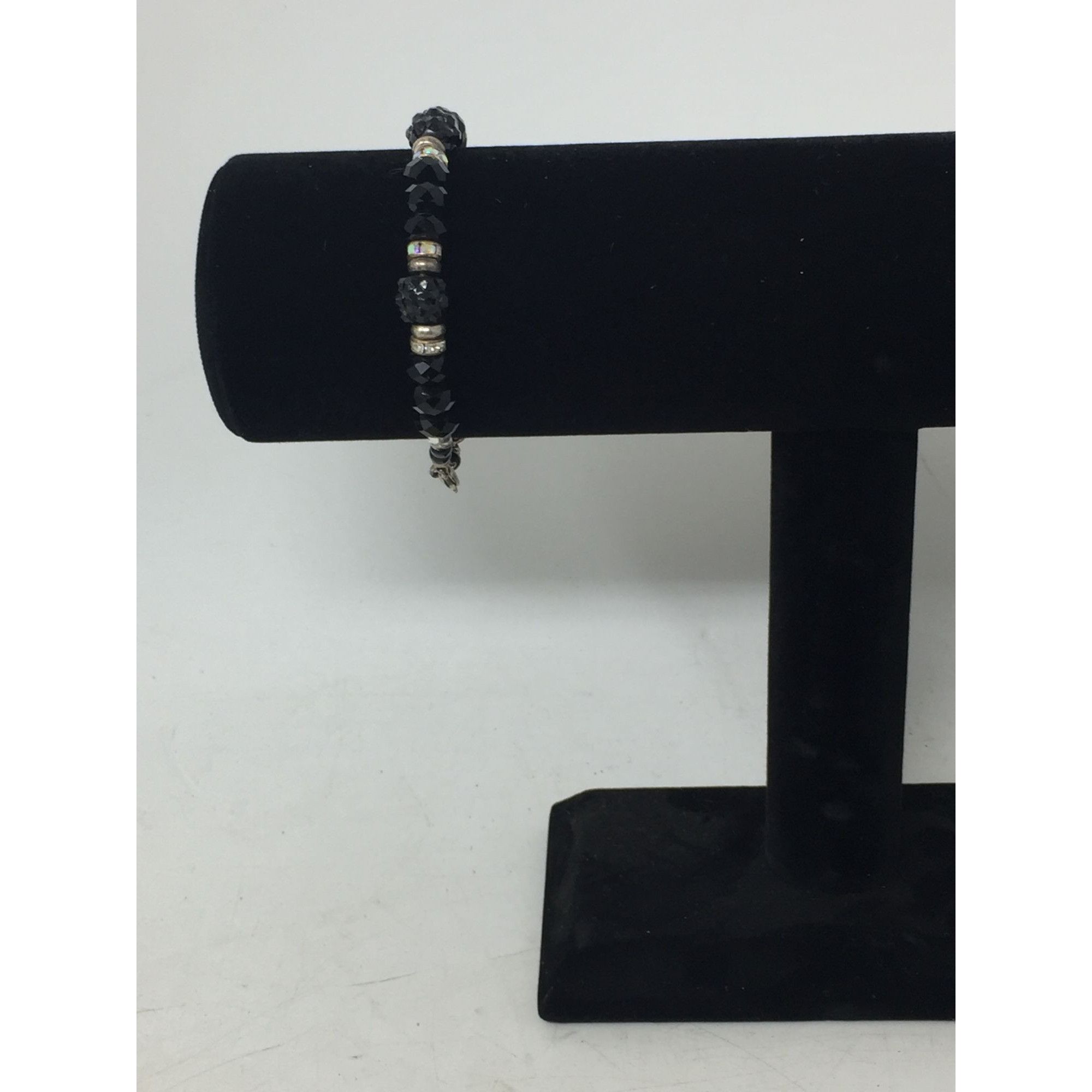 Other Women's Black and Silver Beaded Bracelet with Lobster Clasp Size ONE SIZE - 7 Thumbnail