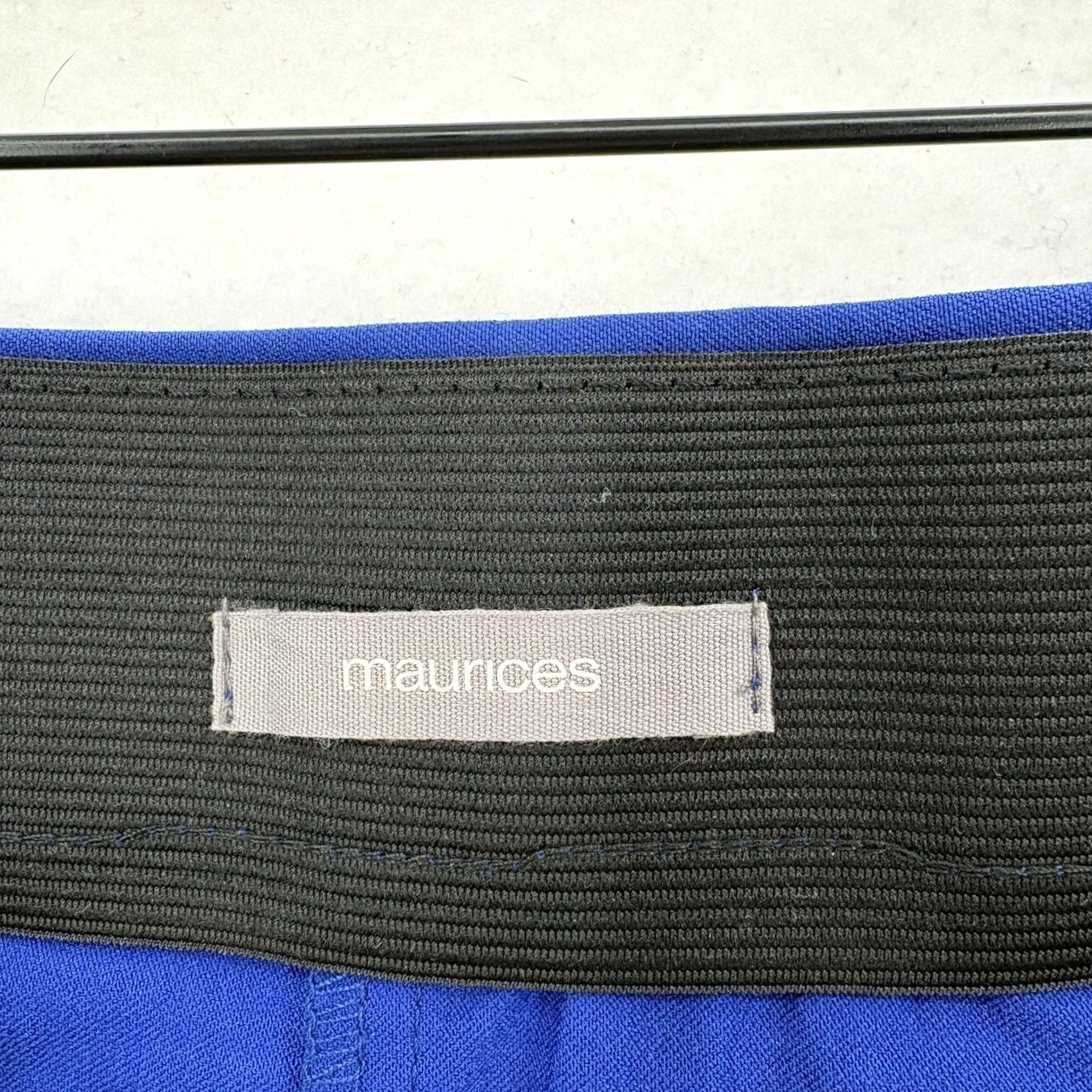 Vintage Maurices Skinny Bengaline Pants Womens XL Blue High Rise Pull On Stretch Work Pants Size 40" / US 18 - 5 Thumbnail