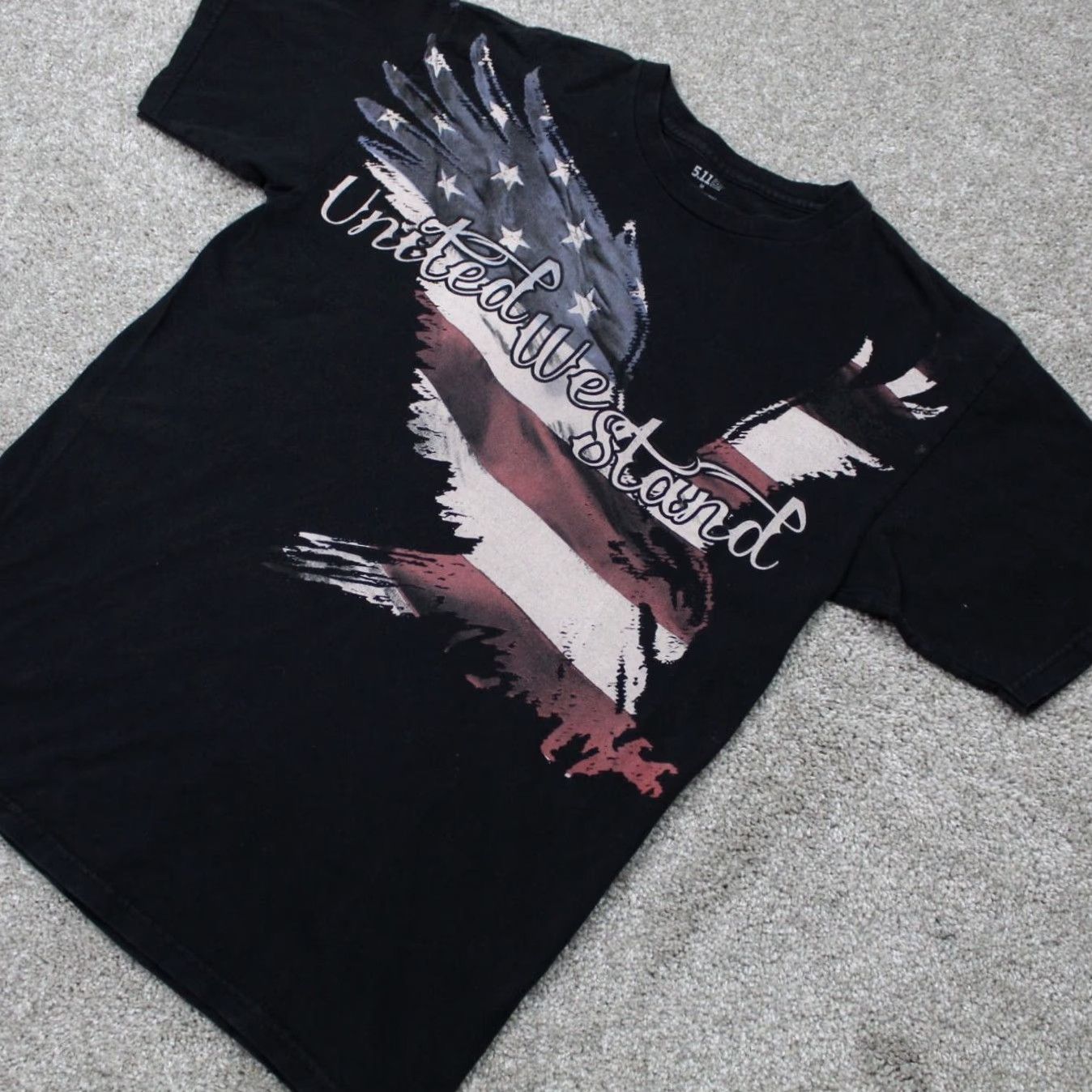 Vintage 5.11 Tactical Shirt Mens Medium Black United We Stand 100% Cotton S/S Pullover Size US M / EU 48-50 / 2 - 3 Thumbnail