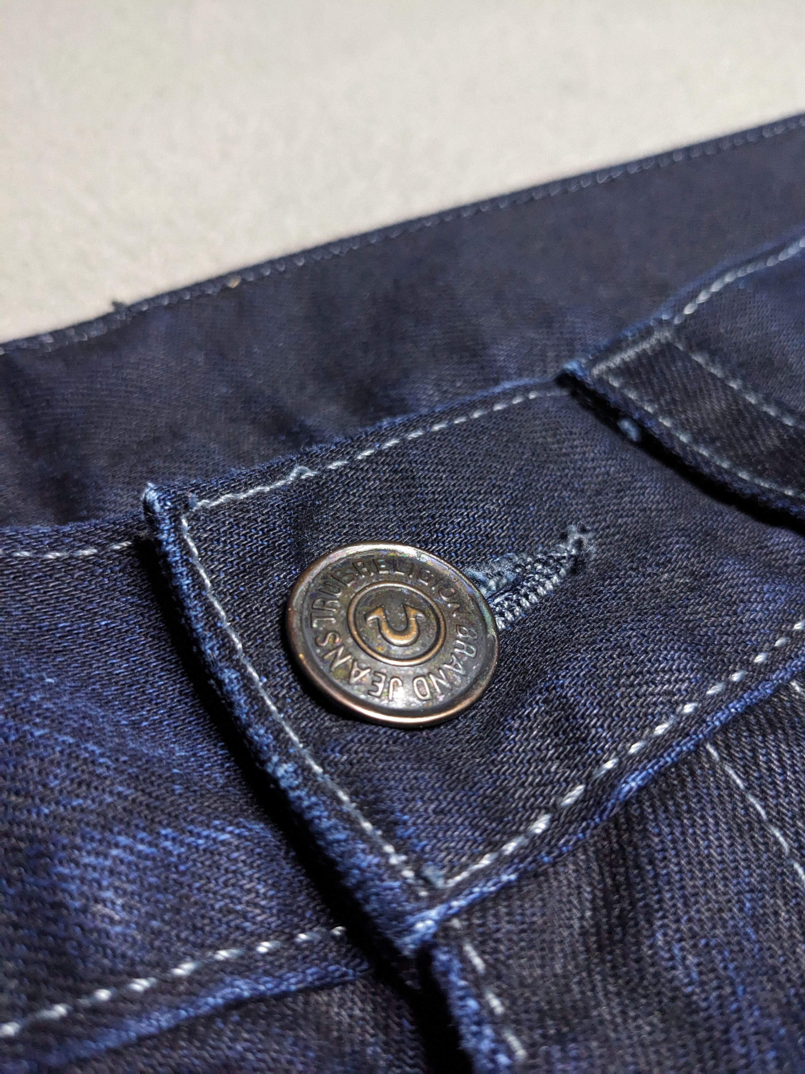 True Religion True Religion Ricky Jeans 34x29 Y2K Whiskered Made USA Size US 34 / EU 50 - 15 Thumbnail
