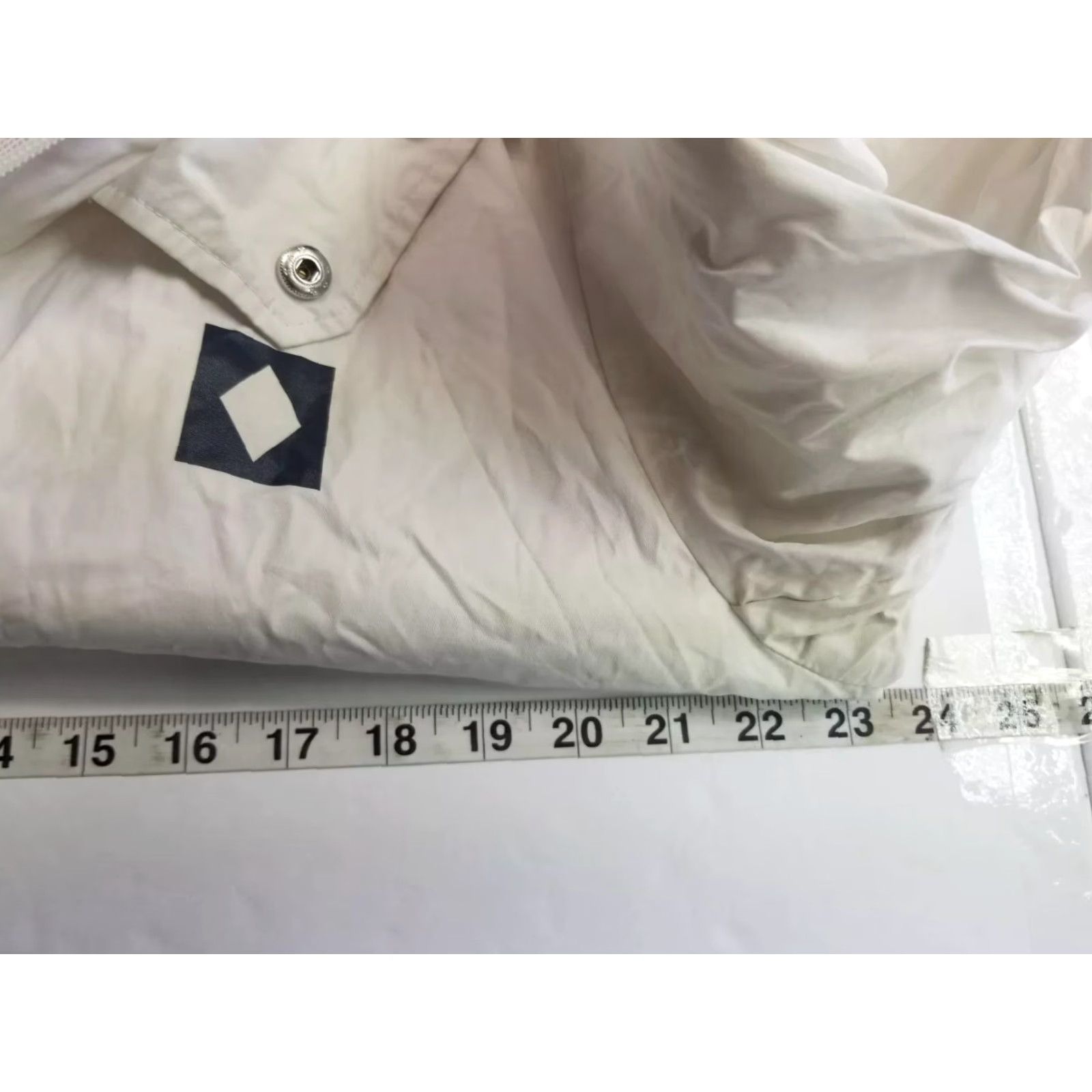 Diamond Supply Co. VINTAGE not applicable; Diamond Supply Co. Waxed Mens Waterproof Jacket Rain Coat M White Logo Hooded Waterproof Jacket Mens Regular Coat Size US M / EU 48-50 / 2 - 4 Thumbnail