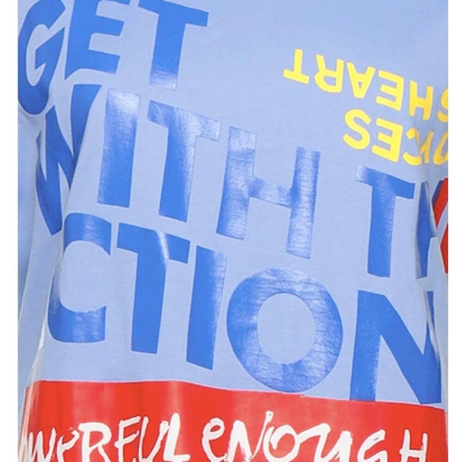 Chloe Corita Kent Graphic print Cotton jersey T shirt Tender Blue Size M / US 6-8 / IT 42-44 - 2 Thumbnail