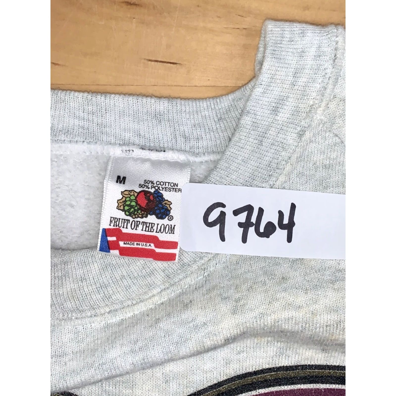 Fruit Of The Loom VINTAGE Boston Sweatshirt Pullover Adult M Gray Casual Sailing Ships USA 90s Nautical Graphic Print Sweatshirt Pullover Mens Gray Boston Ships 90s USA Size US M / EU 48-50 / 2 - 2 Thumbnail