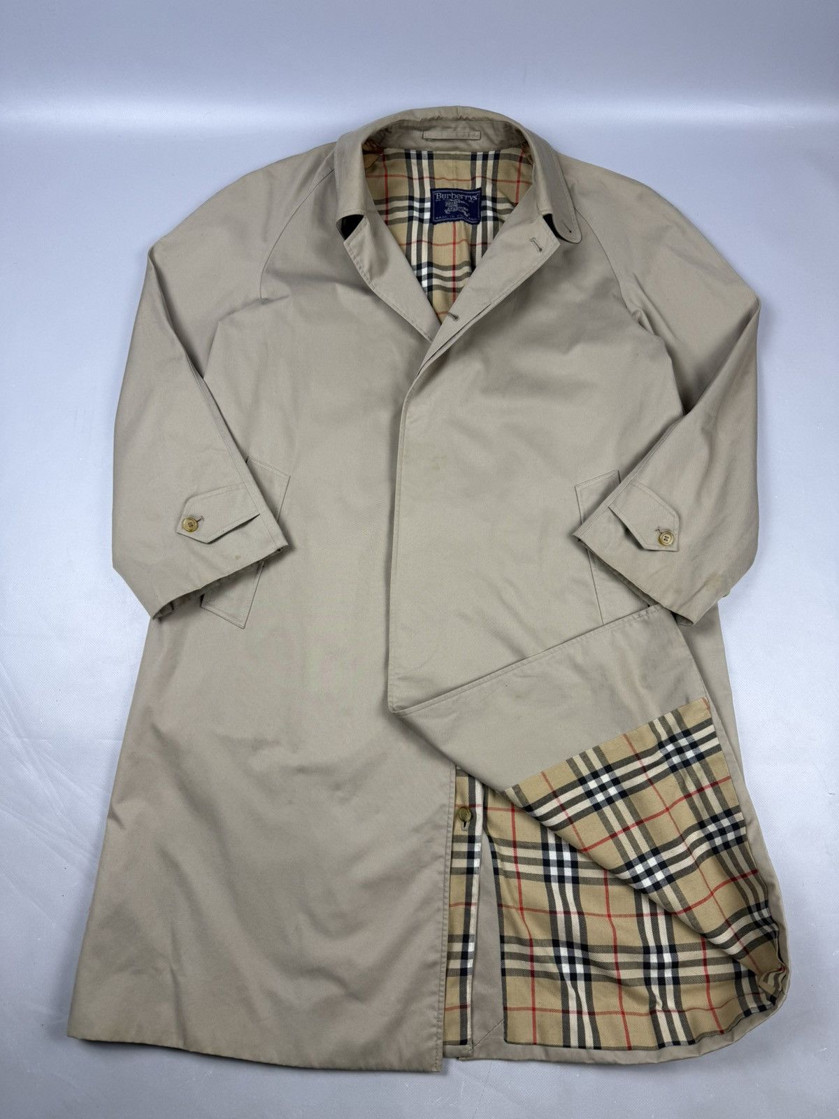 Burberry Burberry trench coat beige old money style whit novacheck Size US L / EU 52-54 / 3 - 1 Thumbnail