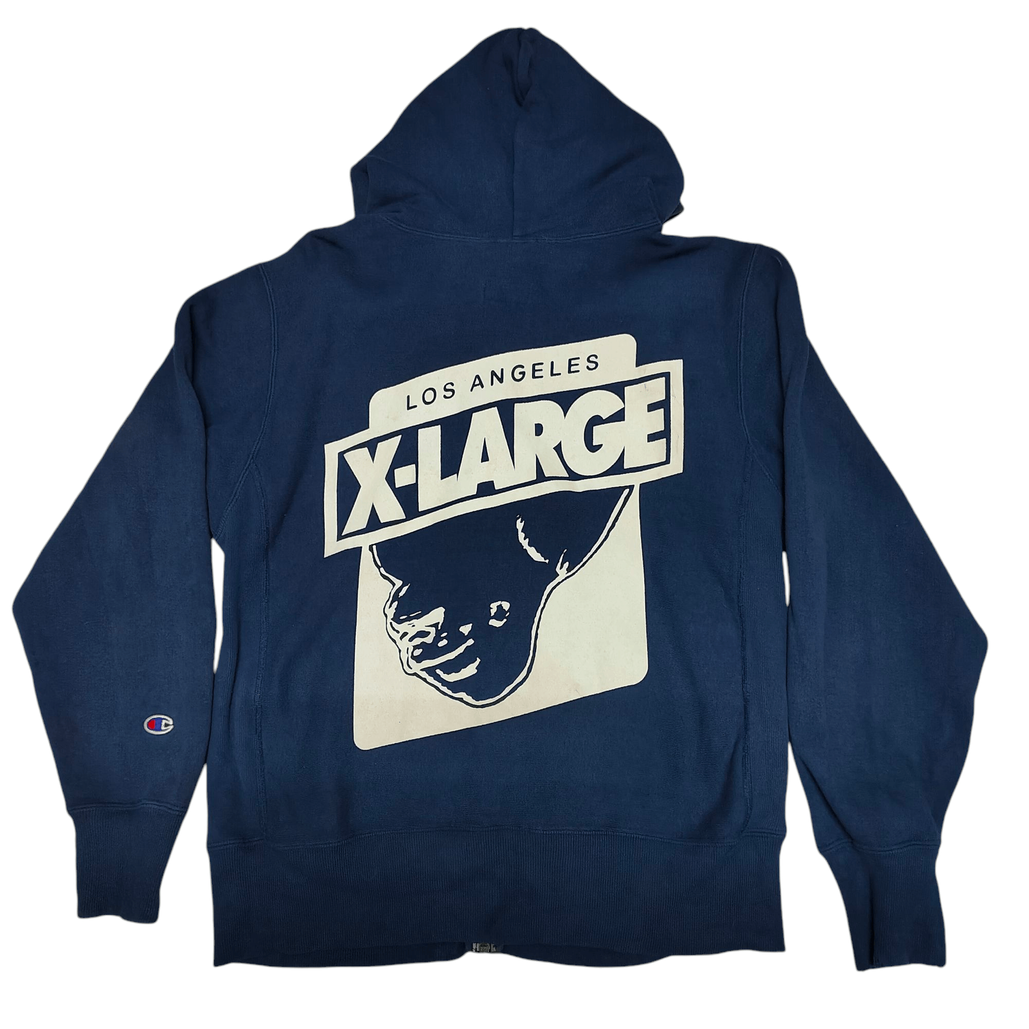 Champion × X-LARGE 90s X LARGE X CHAMPION Distressed Hoodie Size US L / EU 52-54 / 3 - 4 Thumbnail