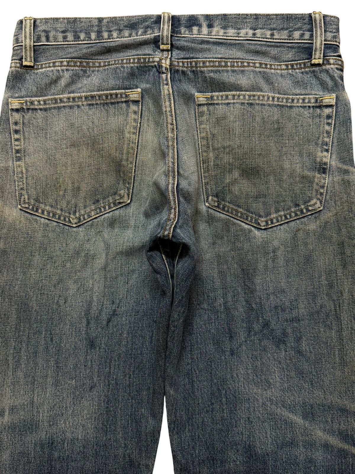 Uniqlo Vintage Y2K Japanese Uniqlo Blue Mud Wash Straight Leg Jeans Size US 32 / EU 48 - 4 Thumbnail