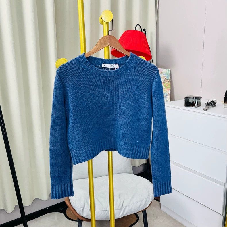 Dior Dior Blue back digital logo sweater Size XXS / US 00 / IT 34 - 2 Thumbnail