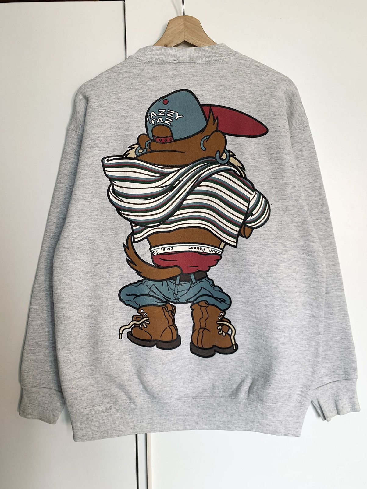 Other Vintage Looney Tunes Tazmania Mirror Print sweatshirt Size US L / EU 52-54 / 3 - 2 Thumbnail