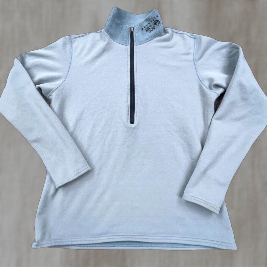 Mountain Hardwear VINTAGE Mountain Hardwear Sweater Women M Gray Pullover 1/4 Zip Logo Embroidered Zipper All Seasons Size M / US 6-8 / IT 42-44 - 1 Thumbnail