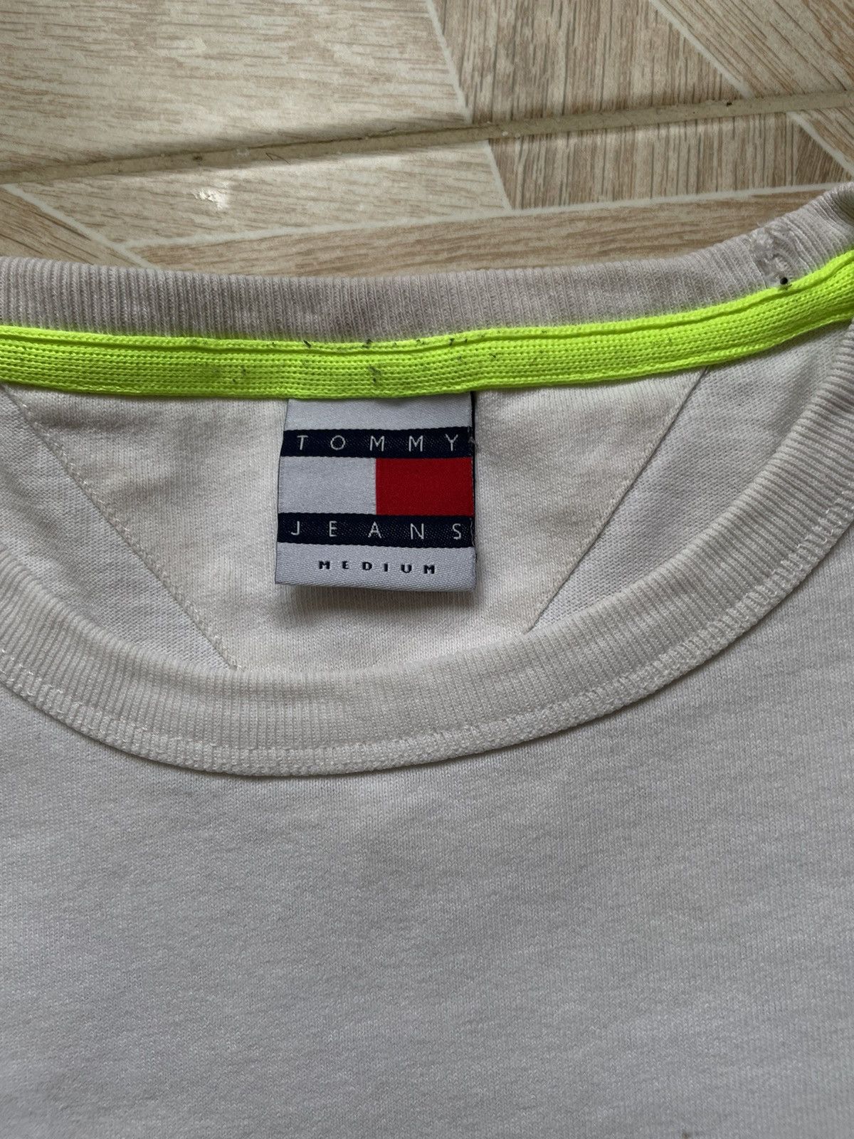 Tommy Hilfiger × Vintage Y2K Retro 90s Vintage Tommy Hilfiger Jeans Big Logo White Size US M / EU 48-50 / 2 - 6 Thumbnail
