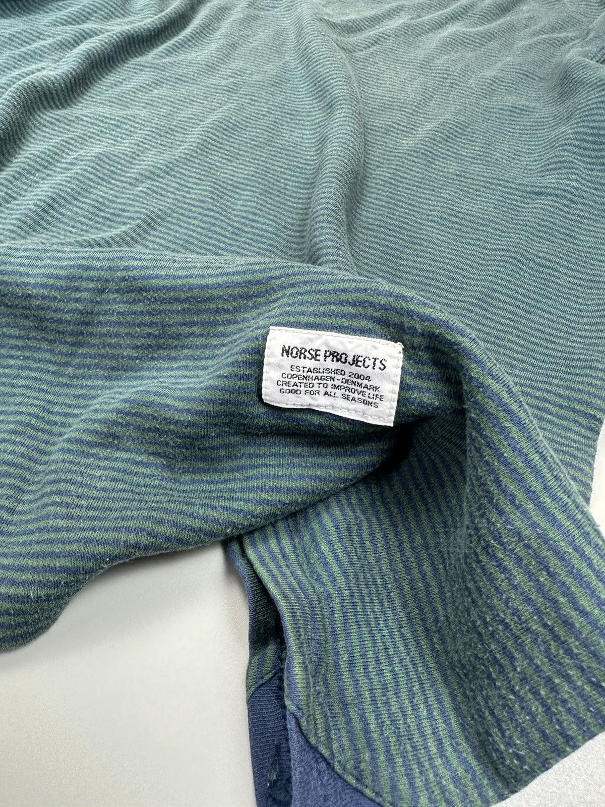 Norse Projects Norse Project Basic Tee Striped Size US M / EU 48-50 / 2 - 2 Thumbnail