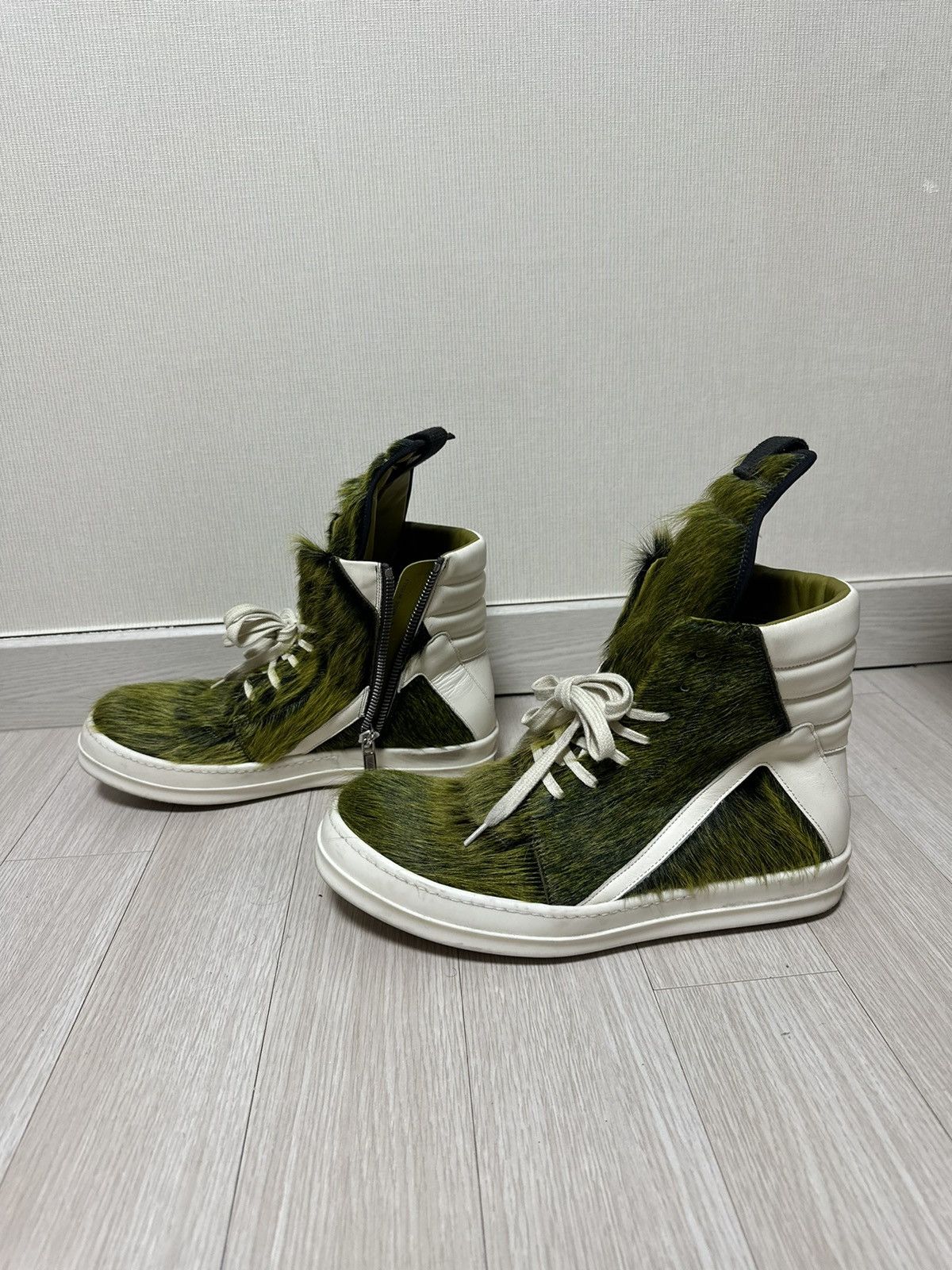 Rick Owens Rick Owens Seeyuh Grinch Pony Hair Acid Milk Geobasket Size US 10 / EU 43 - 5 Thumbnail