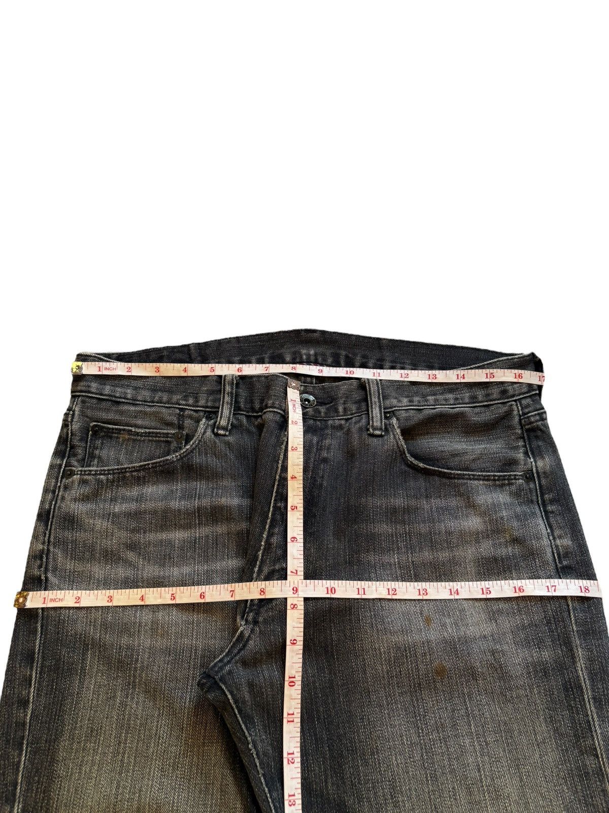 Japanese Brand × Jun Takahashi × Uniqlo Vintage Uniqlo Mud Wash Loose Baggy Black Jeans Size US 34 / EU 50 - 12 Thumbnail