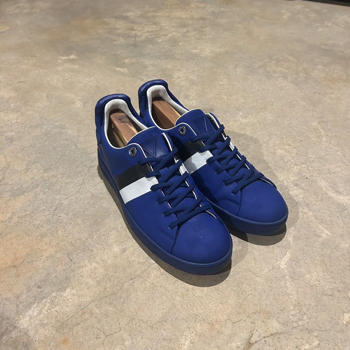 Designer × Louis Vuitton Louis Vuitton Damier Infini Frontrow Leather Sneakers US 9 Size US 9 / EU 42 - 10 Thumbnail