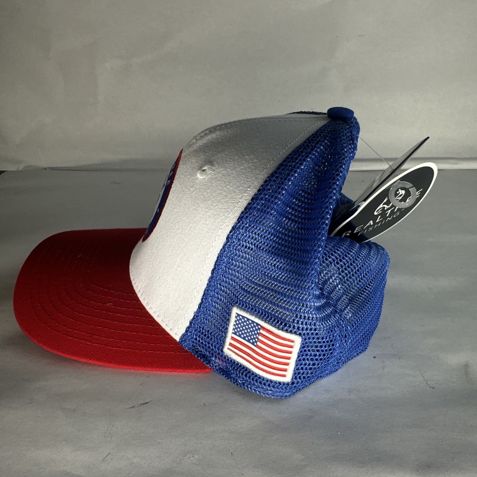 Realtree REALTREE Fishing - Ameri-Bass II USA Trucker Hat Size ONE SIZE - 3 Thumbnail