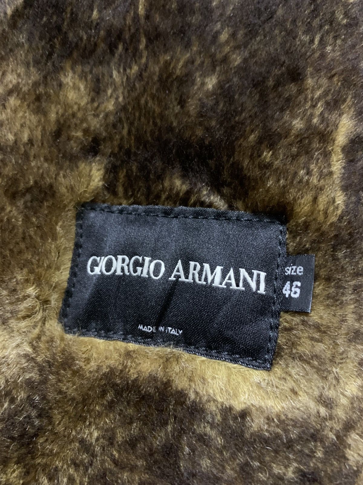 Giorgio Armani Vintage GIORGIO ARMANI LEATHER RYDERS SHEARLING Size US M / EU 48-50 / 2 - 7 Thumbnail