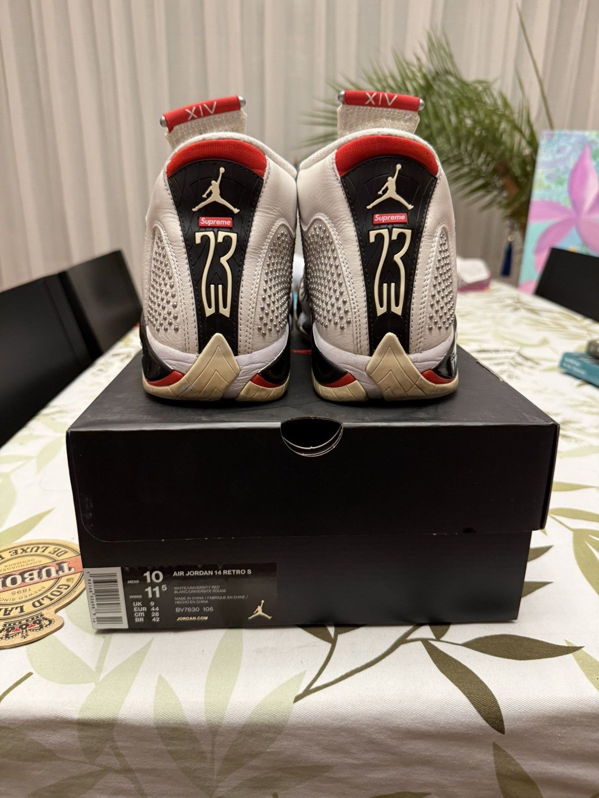 Jordan Brand × Supreme Air Jordan 14 Supreme White Size US 10 / EU 43 - 1 Thumbnail