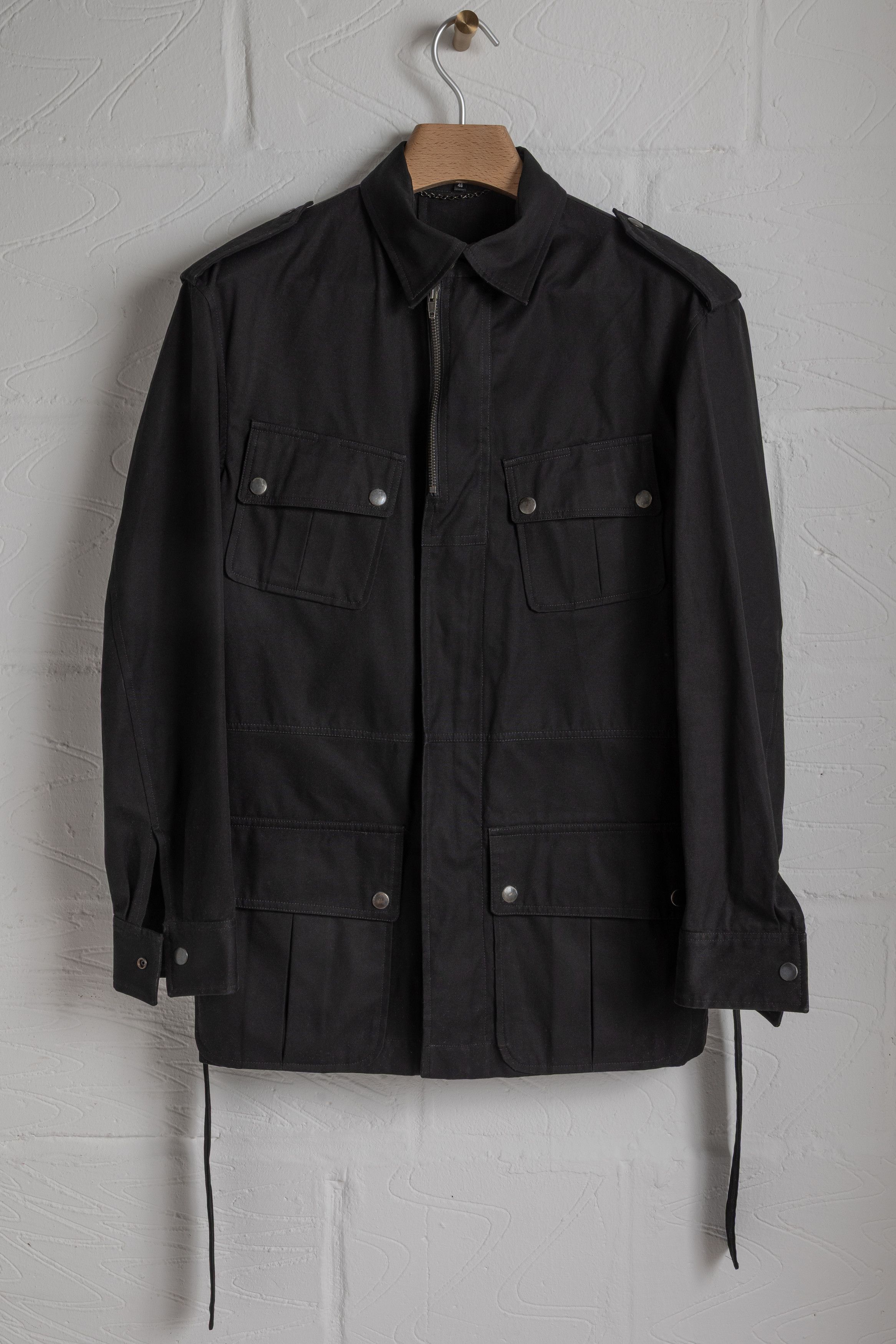 Raf Simons AW04-05 “Waves” asymmetrical-zip rider jacket