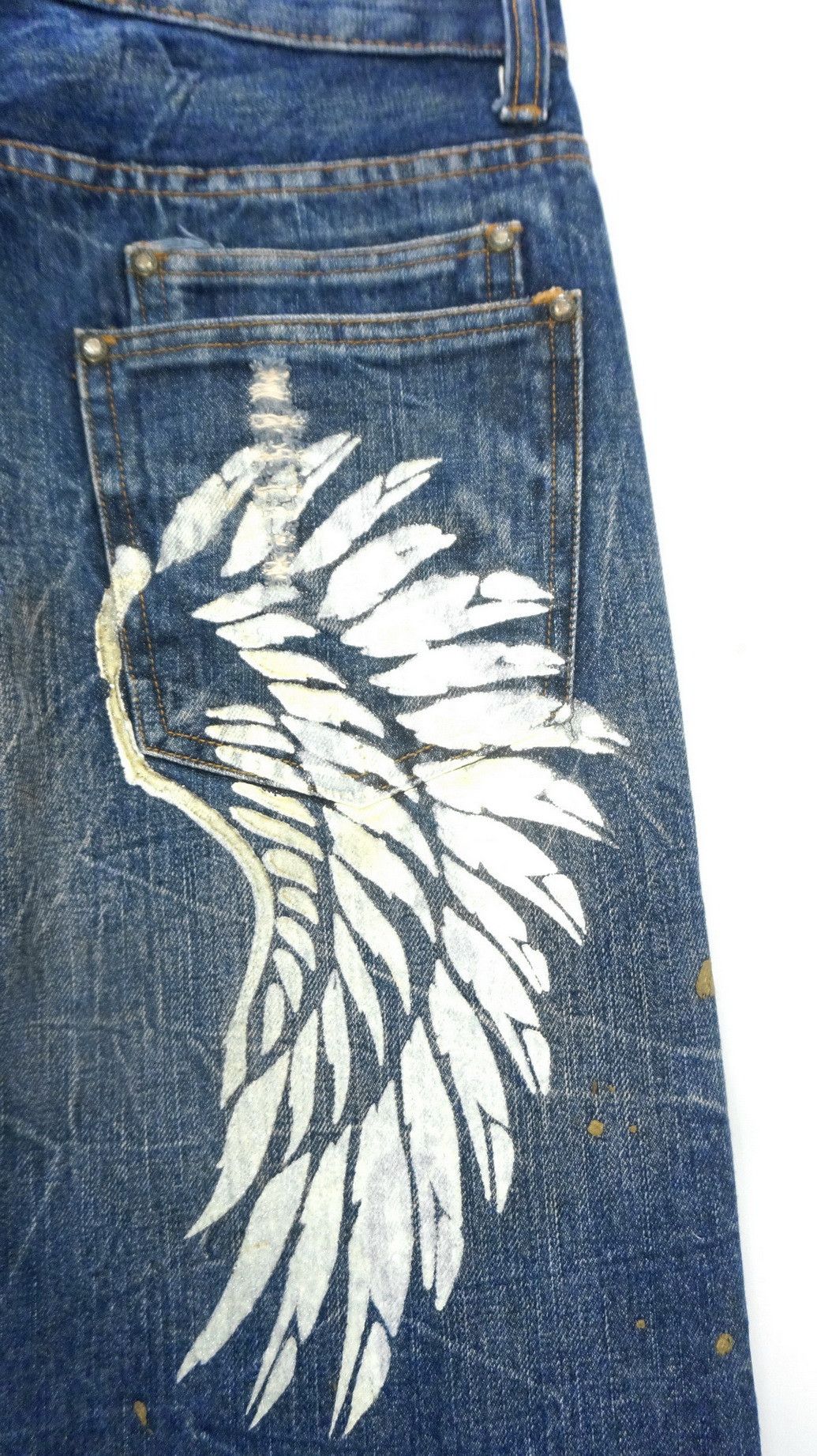Other Legend of Glamour Wings Distressed Jeans Size US 32 / EU 48 - 7 Thumbnail