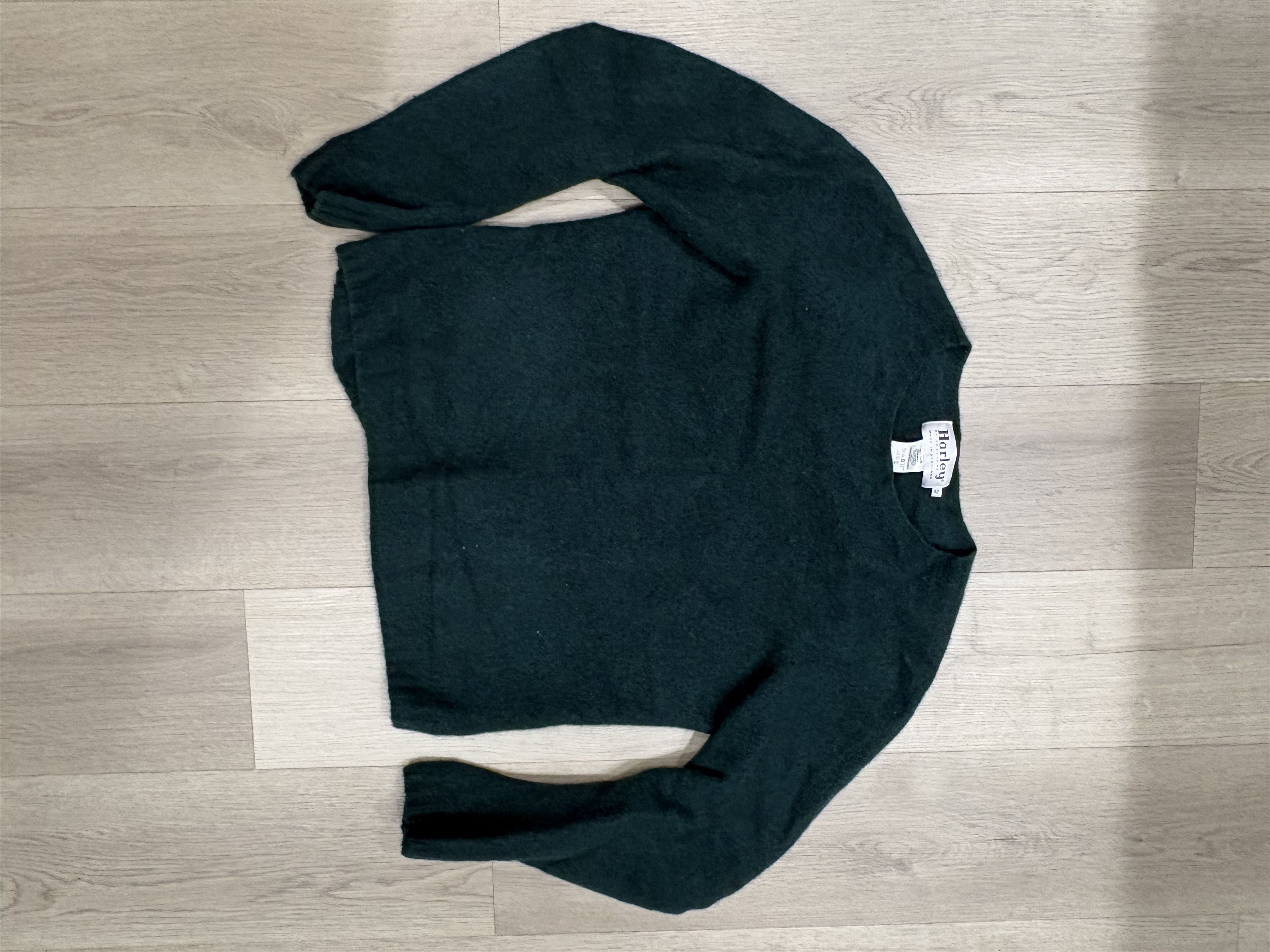 Harley of Scotland Green Wool Sweater Size US XS / EU 42 / 0 - 1 Thumbnail