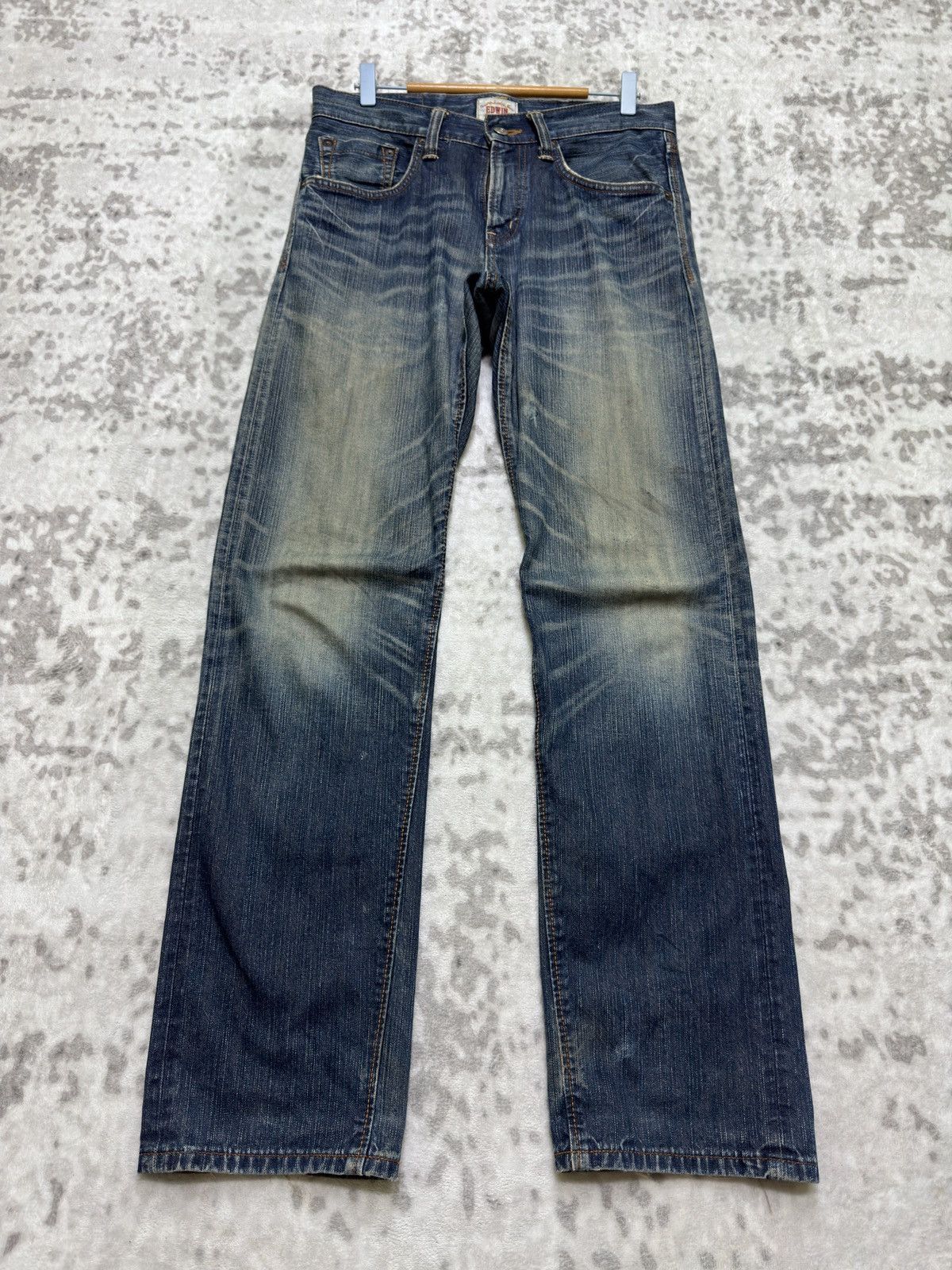 Edwin Vintage Edwin Claw Mark Distressed Denim Jeans Size US 32 / EU 48 - 1 Thumbnail