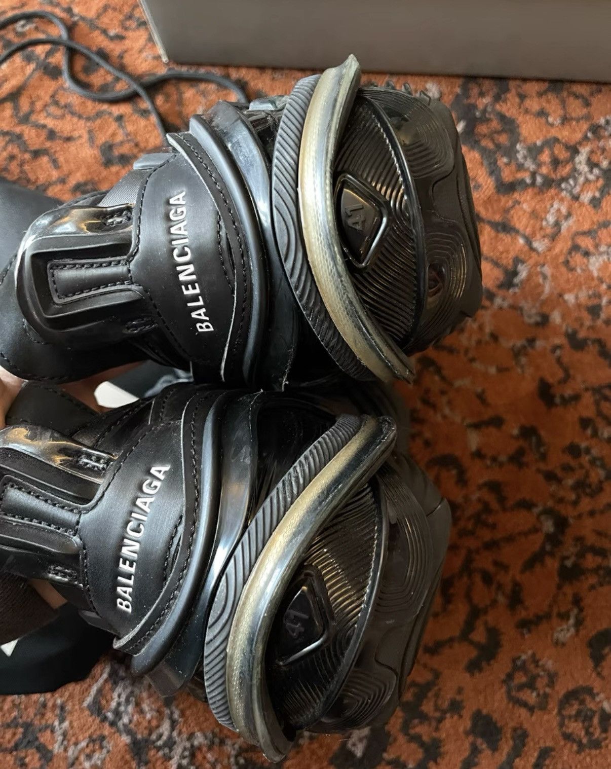 Balenciaga Balenciaga Tyrex Black Sneakers, Racing-inspired design Size US 8 / EU 41 - 6 Thumbnail