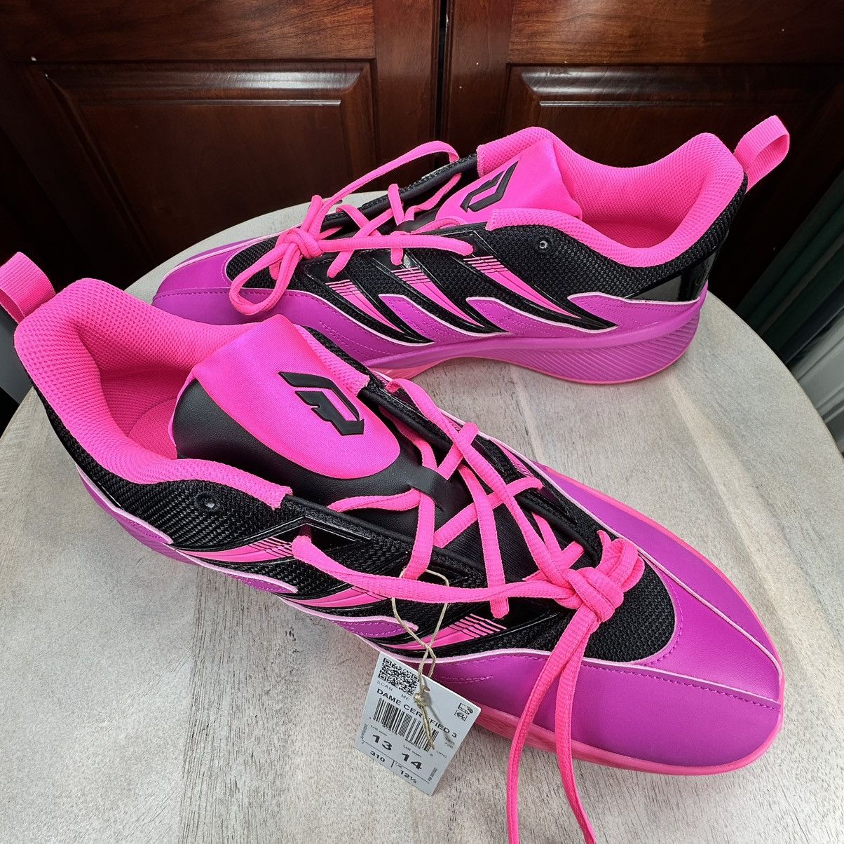 Adidas Adidas Dame Certified 3 Lucid Fuchsia Men Basketball Sz 8.5 Size US 8.5 / EU 41-42 - 8 Thumbnail