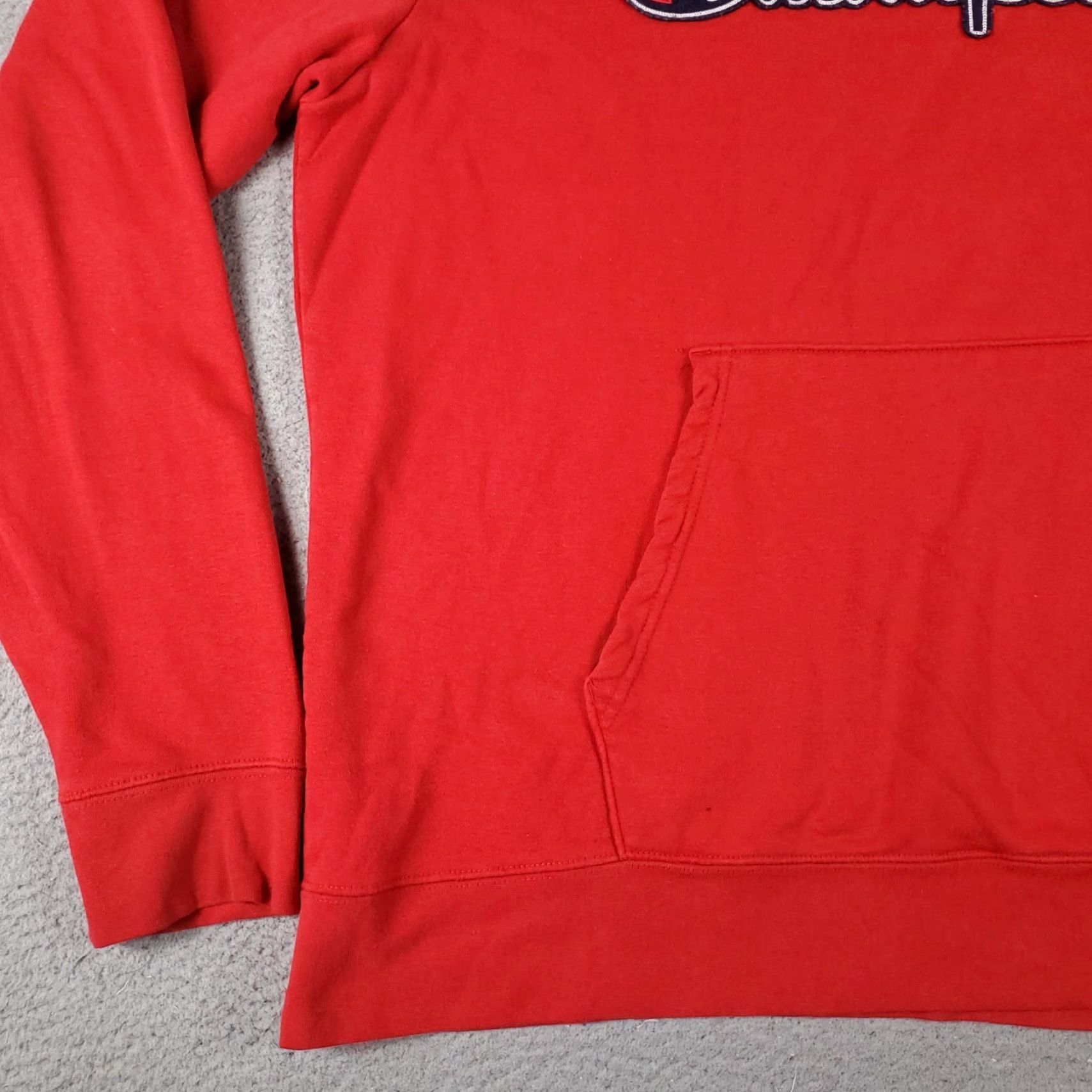Champion VINTAGE Champion Hoodie Sweatshirt Mens XL Red Pullover Casual Knitted Logo Zipper 90sâModern Size US XL / EU 56 / 4 - 4 Thumbnail