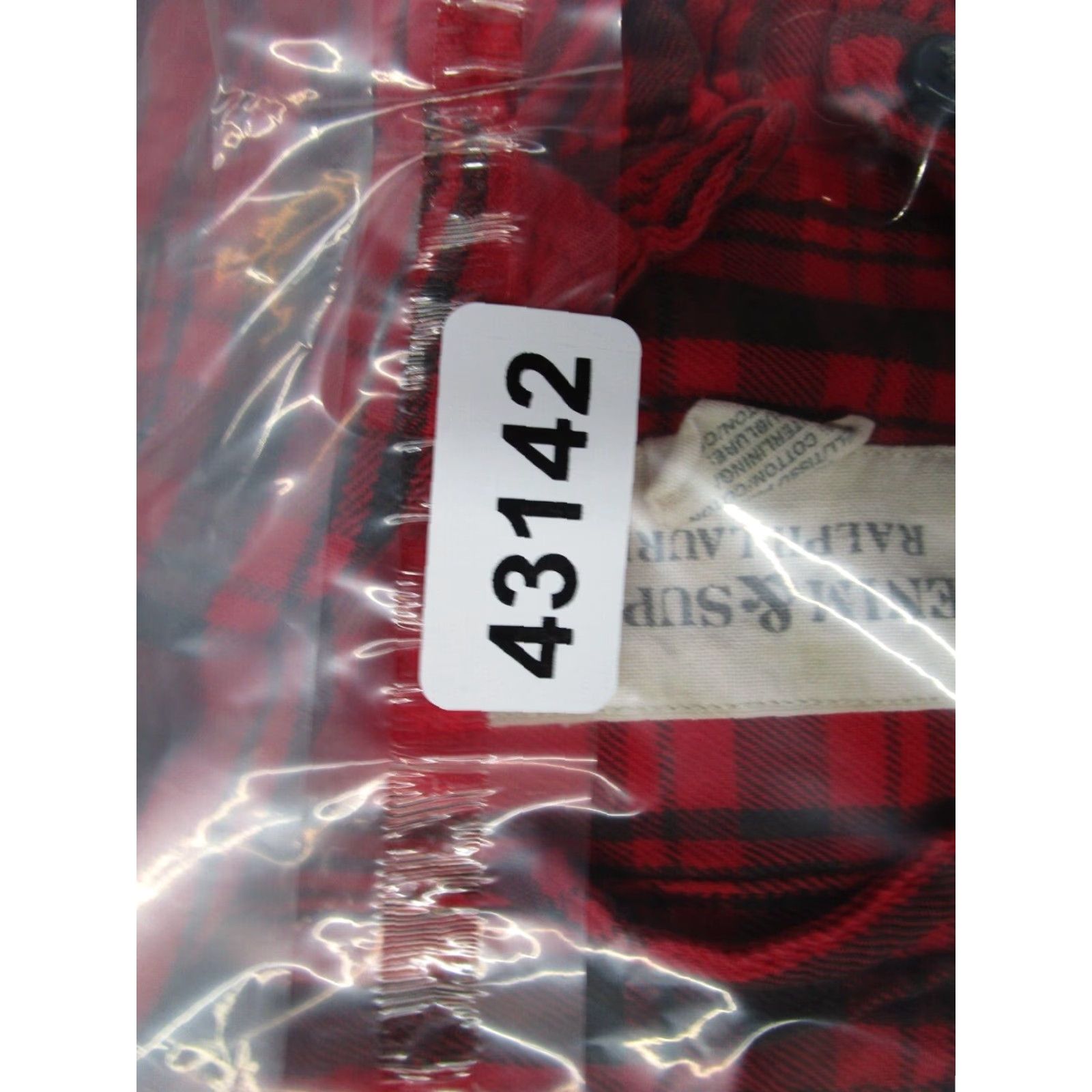 Ralph Lauren Ralph Lauren Denim Supply Mens Large Red Flannel Button Up Shirt Size US L / EU 52-54 / 3 - 8 Thumbnail