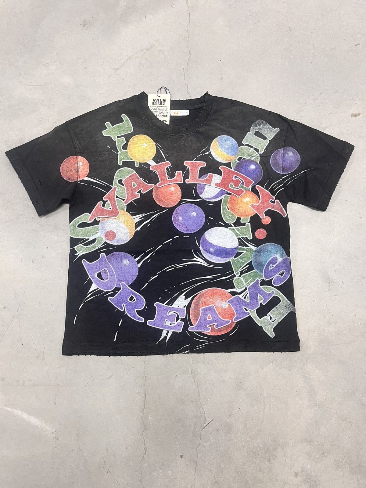 Vale Vale Forever Valley Dreams Grey Sade HK Tour Tee Size Small