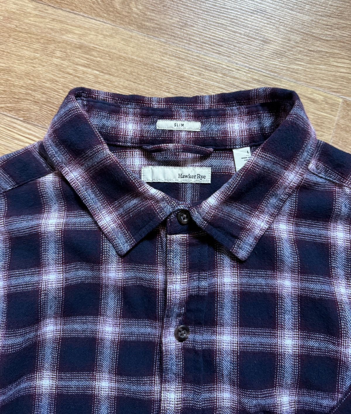 Other Hawker Rye Windsor Wine Plaid Shirt Size US L / EU 52-54 / 3 - 7 Thumbnail