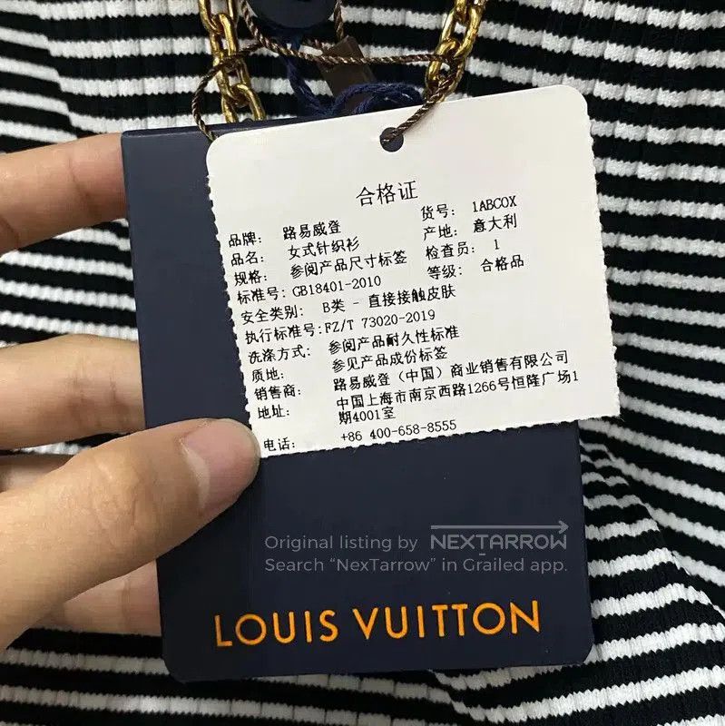 Louis Vuitton Louis Vuitton Summer Striped Sleeveless Crop Top . Size M / US 6-8 / IT 42-44 - 7 Thumbnail