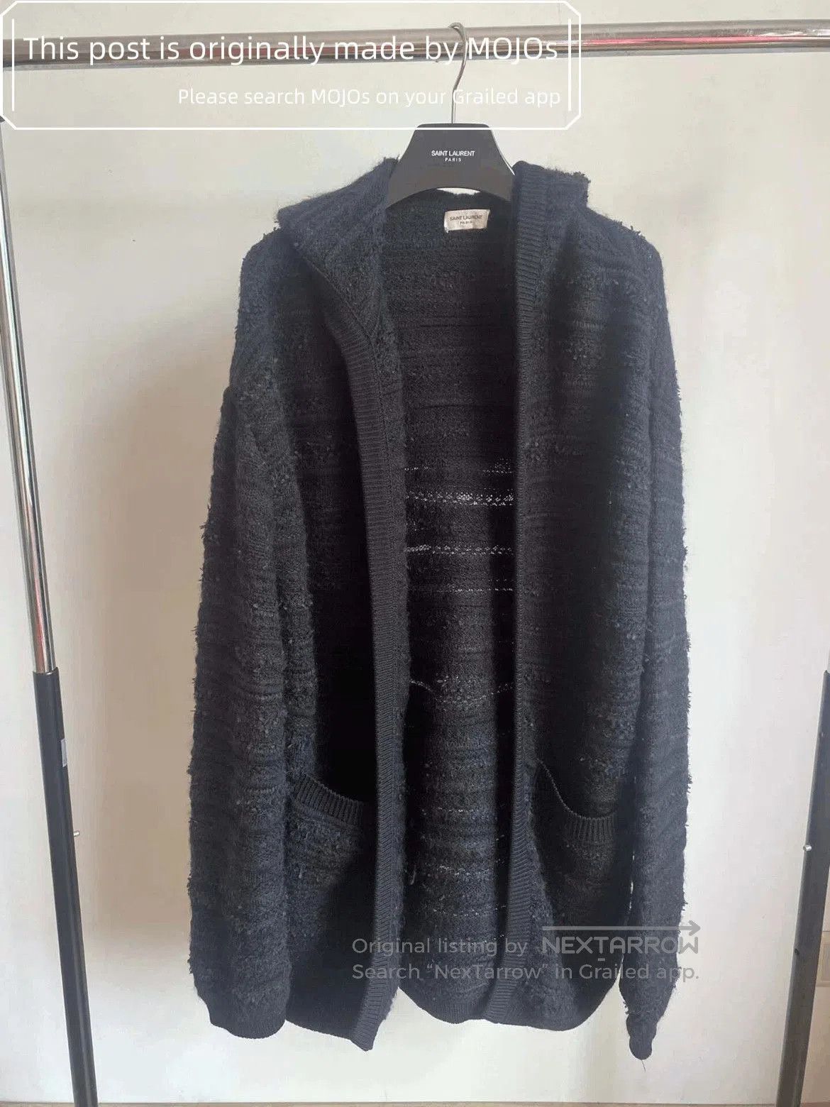Saint Laurent Paris Sz S Saint Laurent Paris 18AW Knitwear Hoodie Cardigan mojo Size US S / EU 44-46 / 1 - 1 Thumbnail