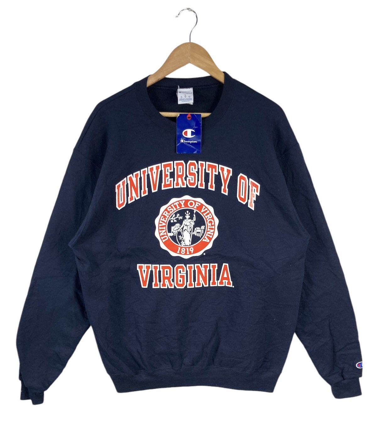 Champion New Vintage Champion Usa University Of Virginia Sweatshirt Size US L / EU 52-54 / 3 - 2 Thumbnail