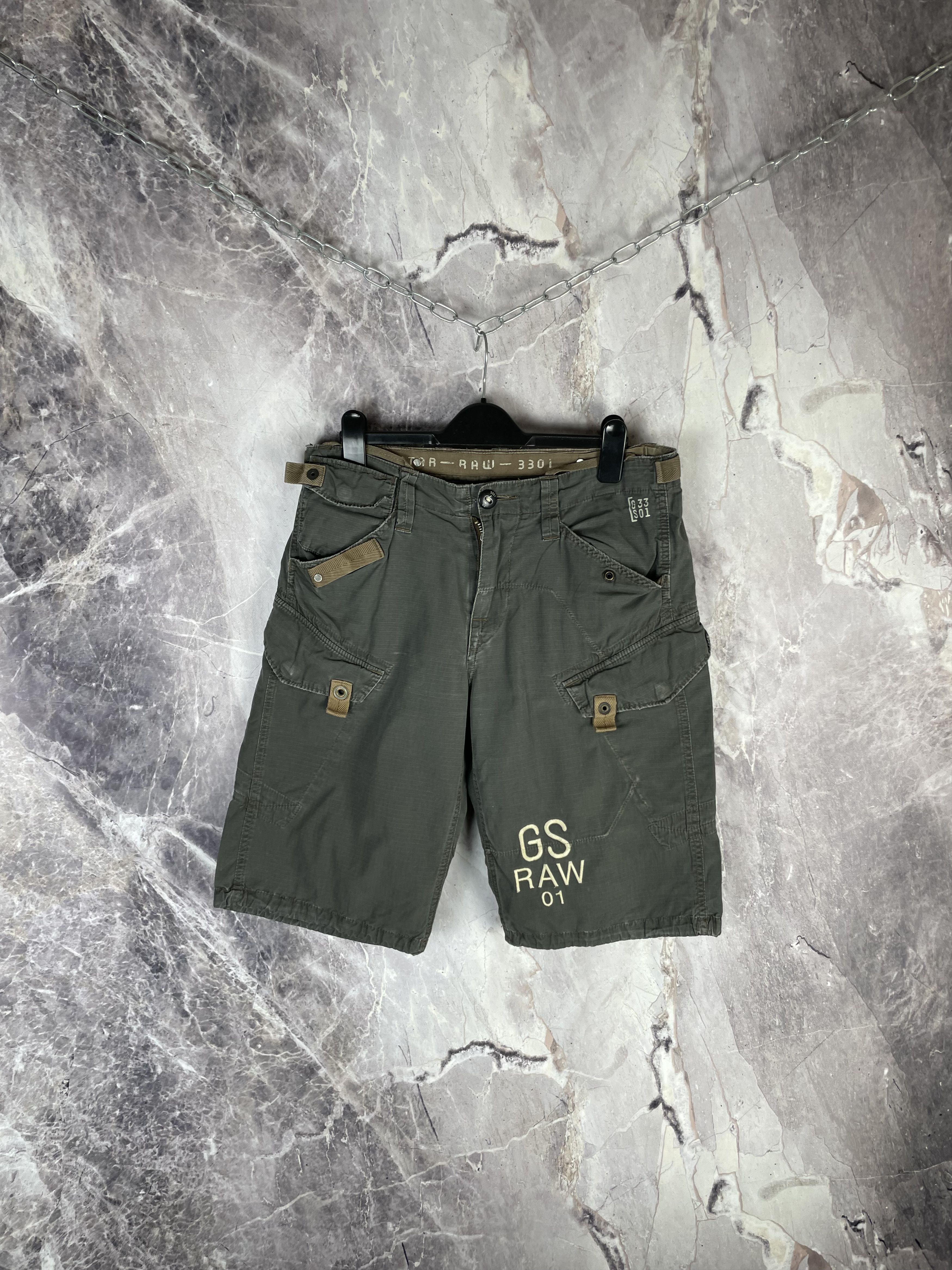 G-Star Vintage G-Star Cargo Shorts Size US 31 - 2 Thumbnail