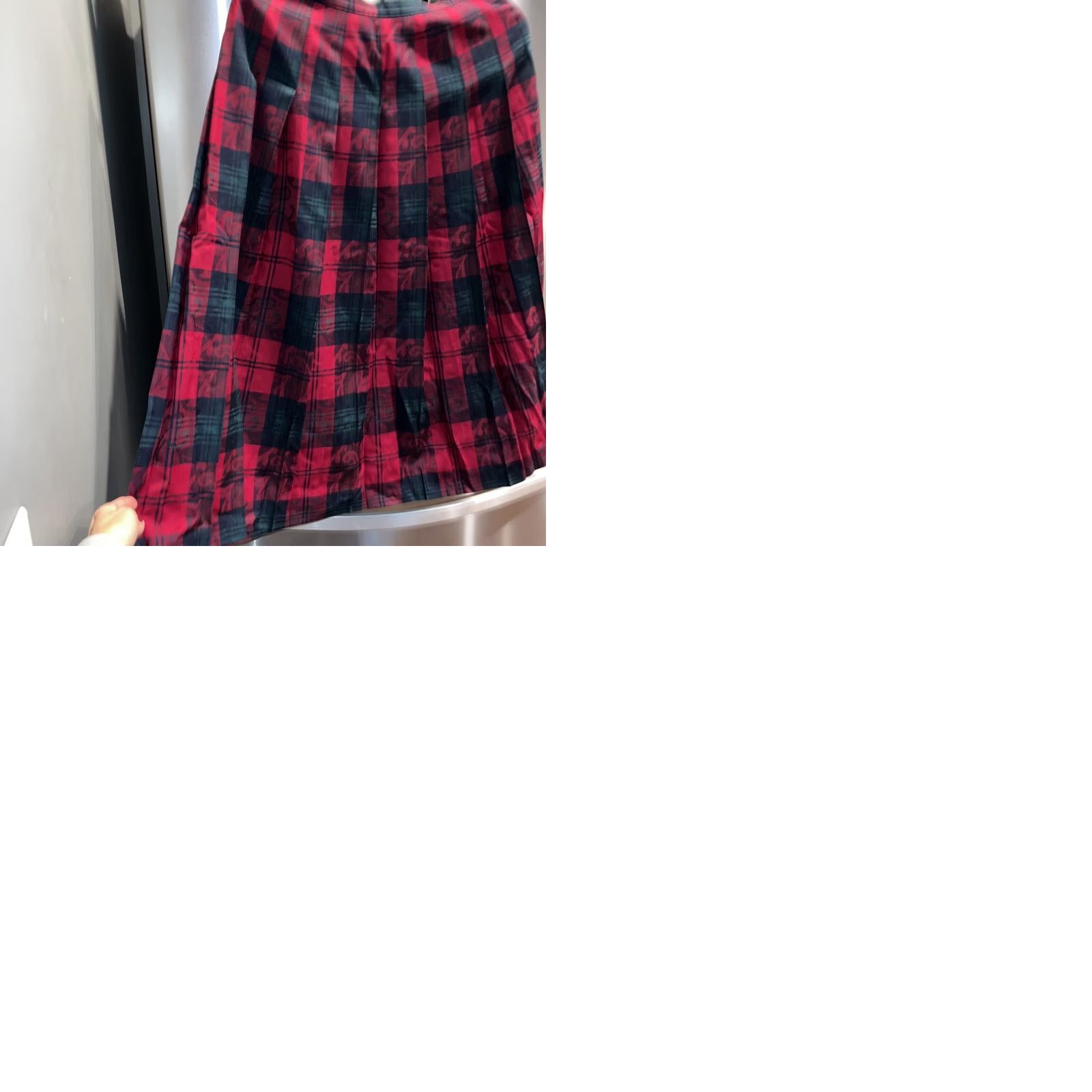 Pendleton VINTAGE Pendleton Plaid Wool Long Skirt 14 Plus Modest Pleated Zip Button Closure Womens Menus? Size 36" / US 14 / IT 50 - 9 Thumbnail