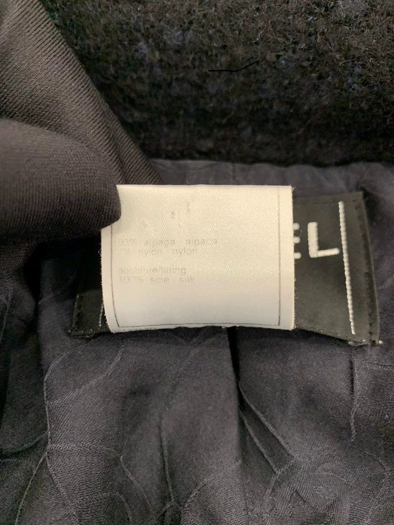 Chanel Chanel Vintage Black Wool Coat with CC Buttons Size S / US 4 / IT 40 - 6 Thumbnail