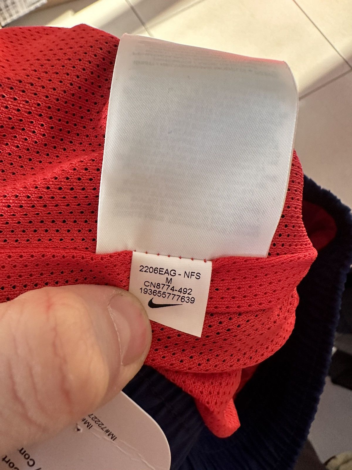 Nike × Vintage Vintage Nike joggers size M blue / Red logo drill Y2K Size US 32 / EU 48 - 7 Thumbnail