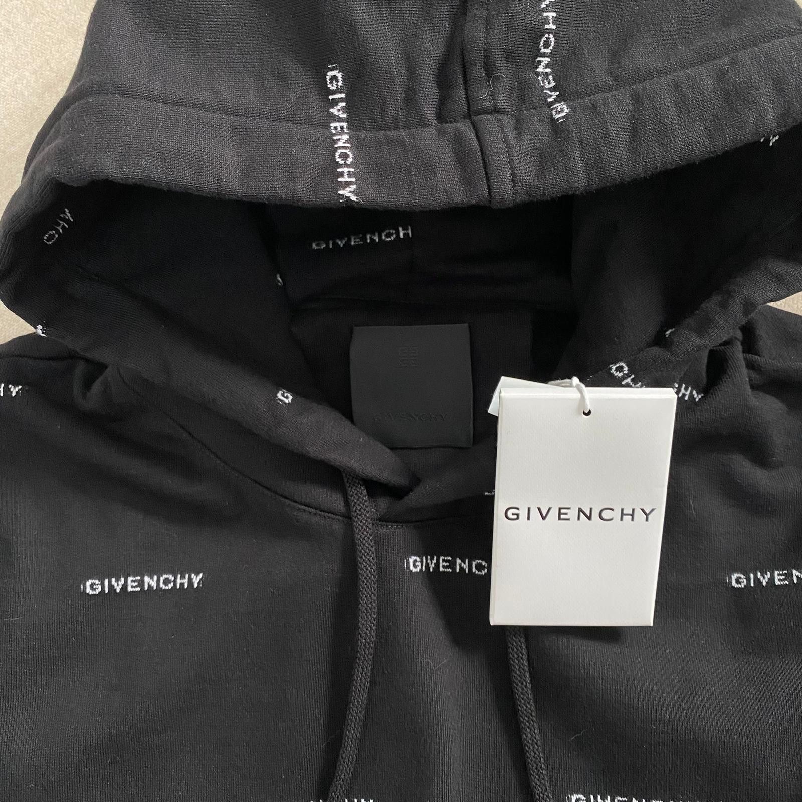 Givenchy Black All Over Jacquard Logo Oversized Hoodie Size US S / EU 44-46 / 1 - 5 Thumbnail