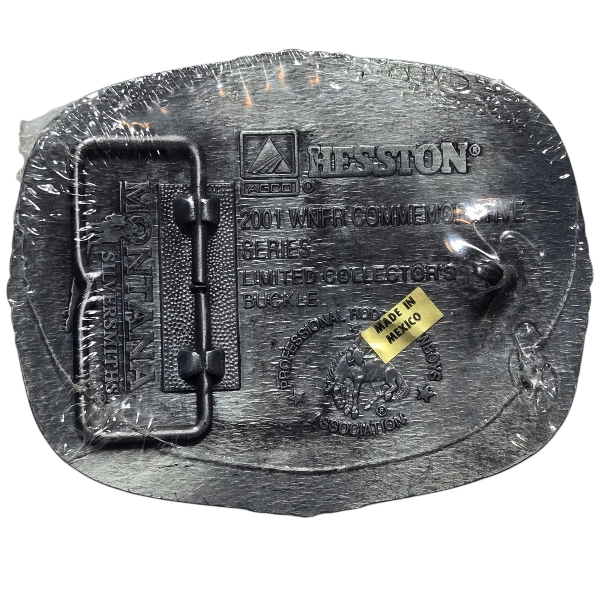 Other 2001 NFR Belt Buckle Hesston National Finals Rodeo NOS Vinta Size ONE SIZE - 4 Thumbnail