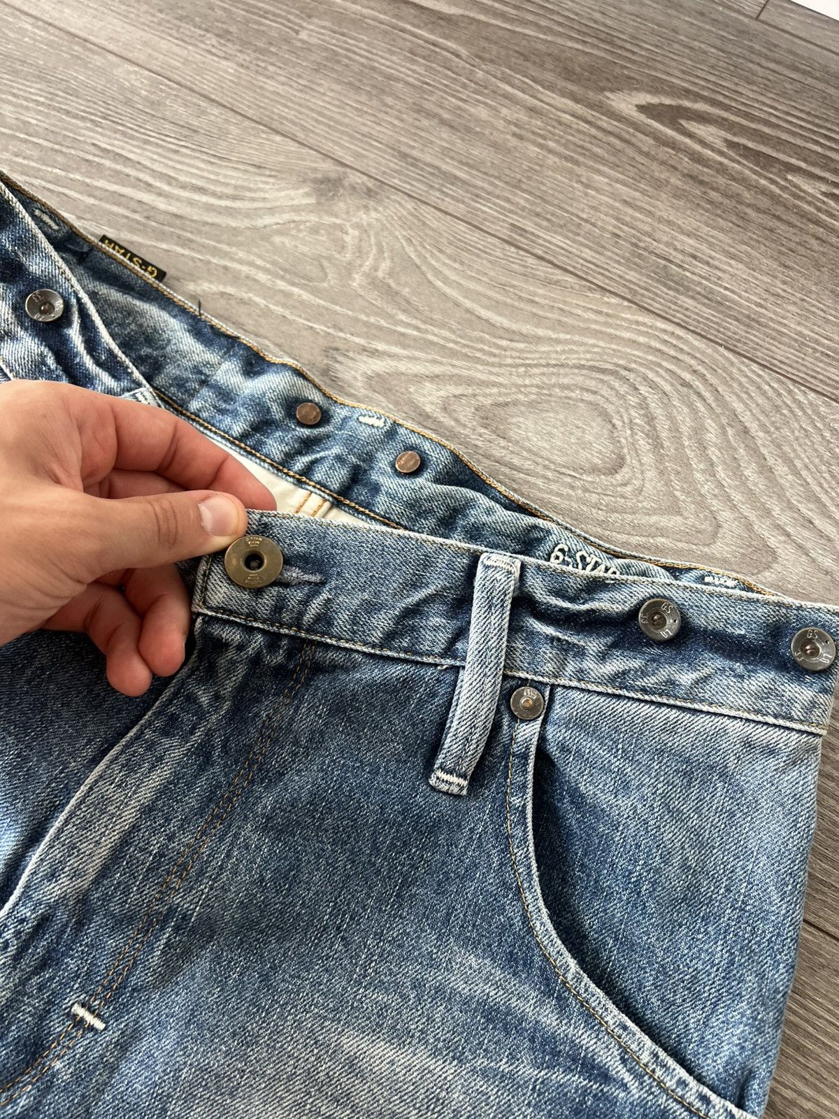 G-Star Y2K G-Star Raw ARC 3D Loose Tapered Braces Opium 03301 Jeans Size US 31 - 16 Thumbnail