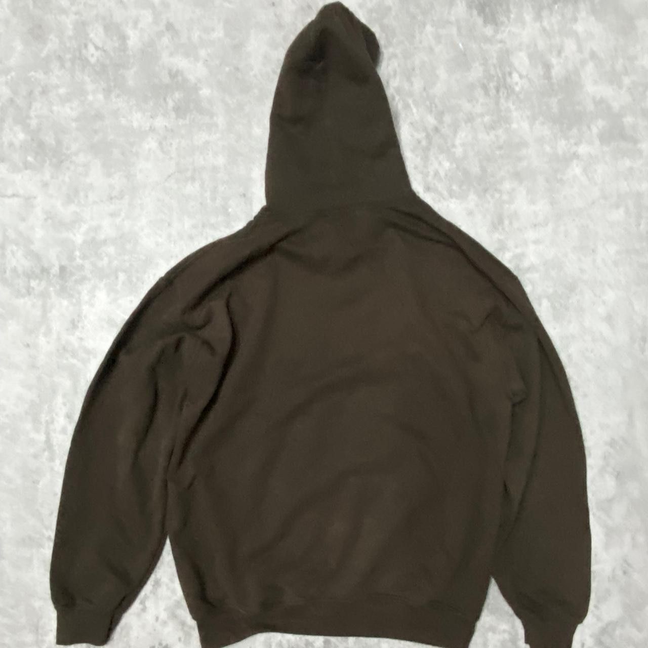 Gildan Brown cotton hoodie with a relaxed fit #skaterstyle Size US L / EU 52-54 / 3 - 4 Thumbnail