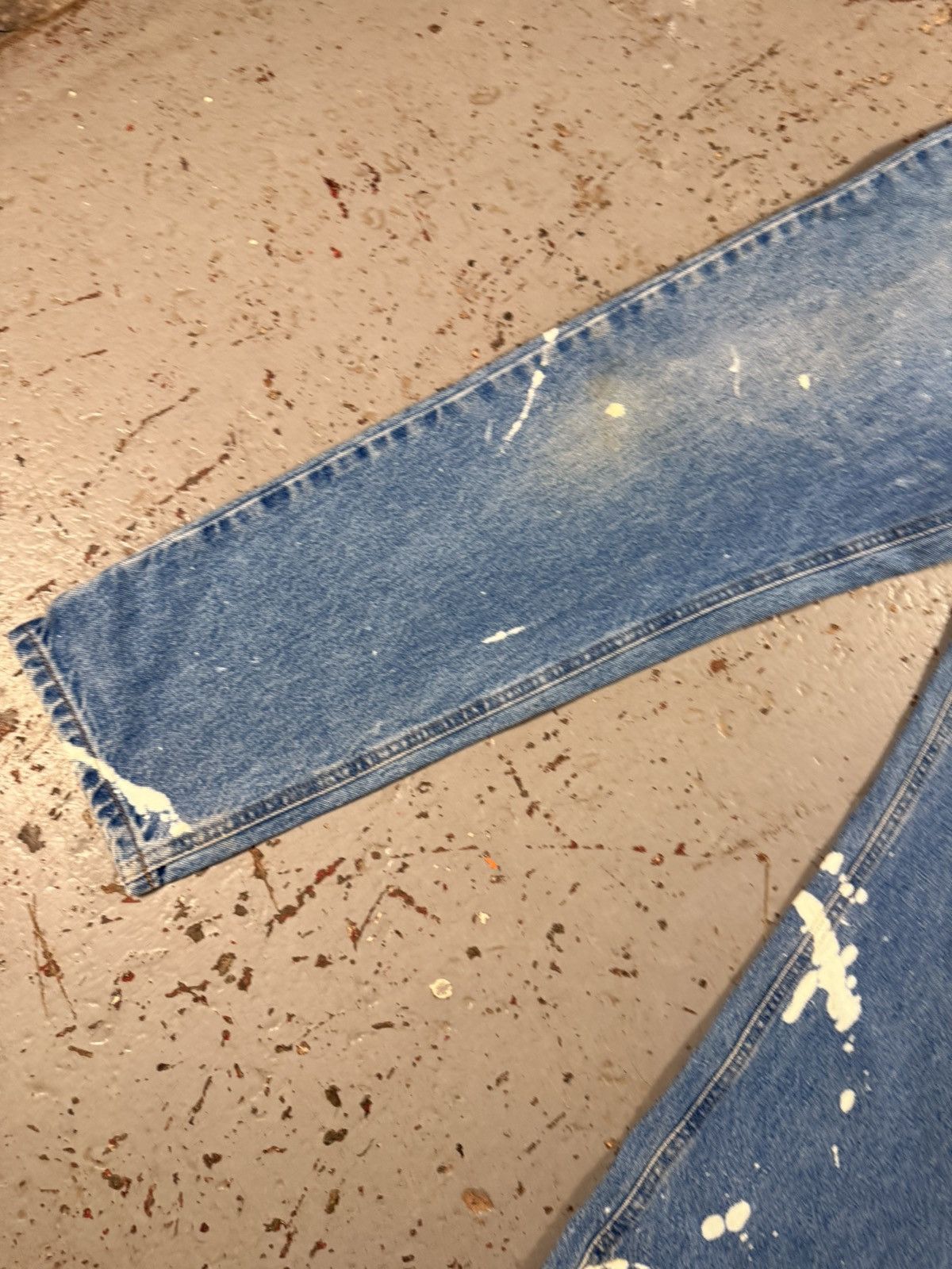 Carhartt Classic Vintage Carhartt Distressed Bleach Stained Denim Size US 34 / EU 50 - 3 Thumbnail