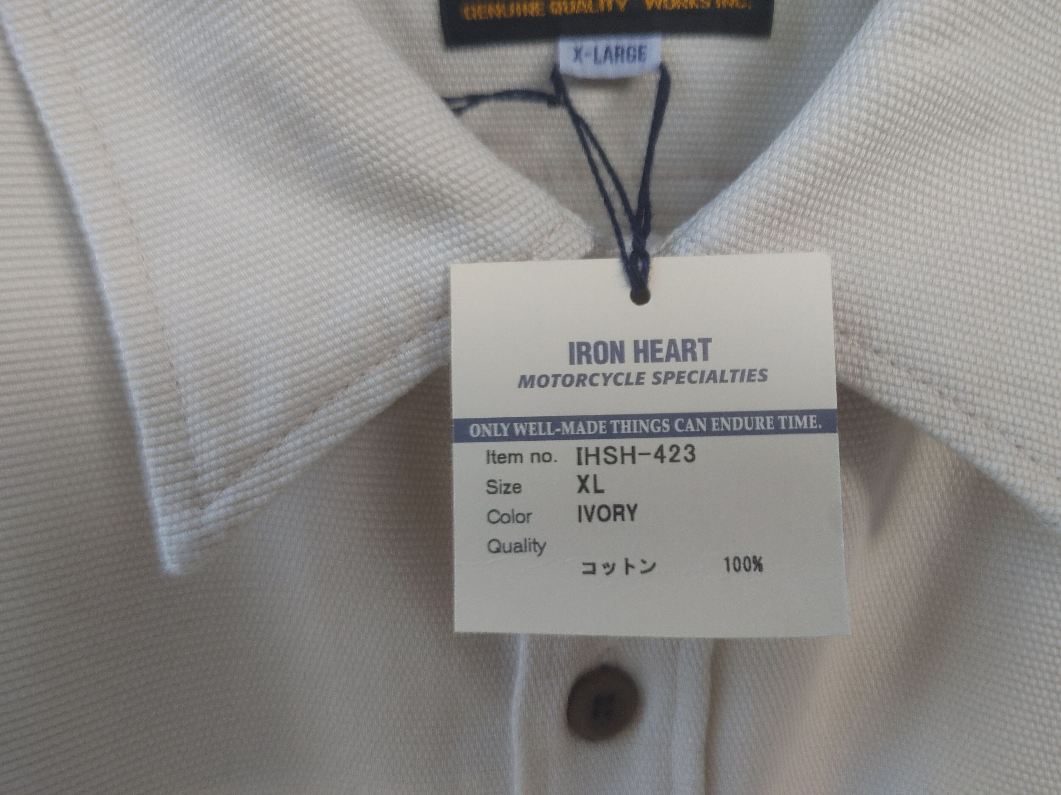 Iron Heart IHSH-423-IVORY Size US XL / EU 56 / 4 - 4 Thumbnail