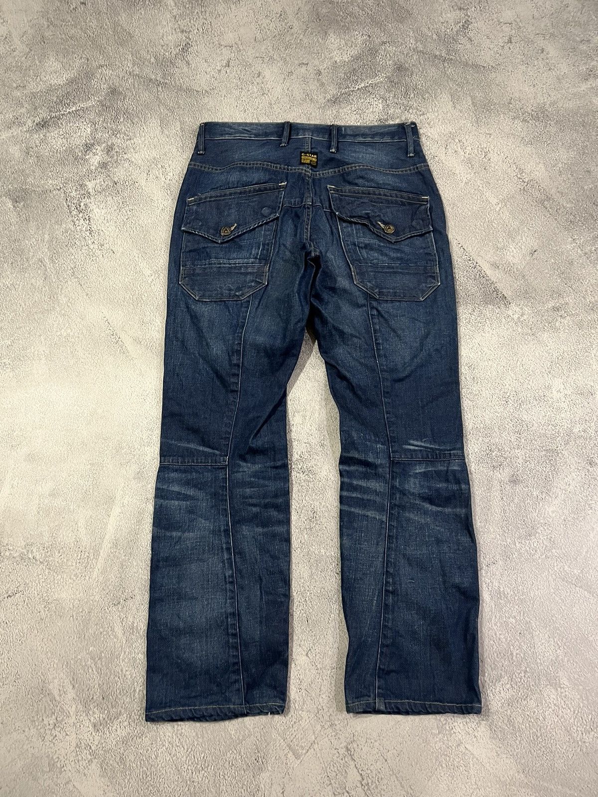 G-Star Vintage Y2k G Star Raw Avant Garde Pocket Denim Jeans 00’s Size US 33 - 9 Thumbnail