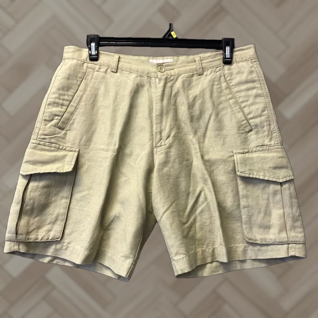 Vintage Breakwater Cargo Shorts Size 36 Beige Men's Casual Beach Wear Size US 36 / EU 52 - 1 Thumbnail