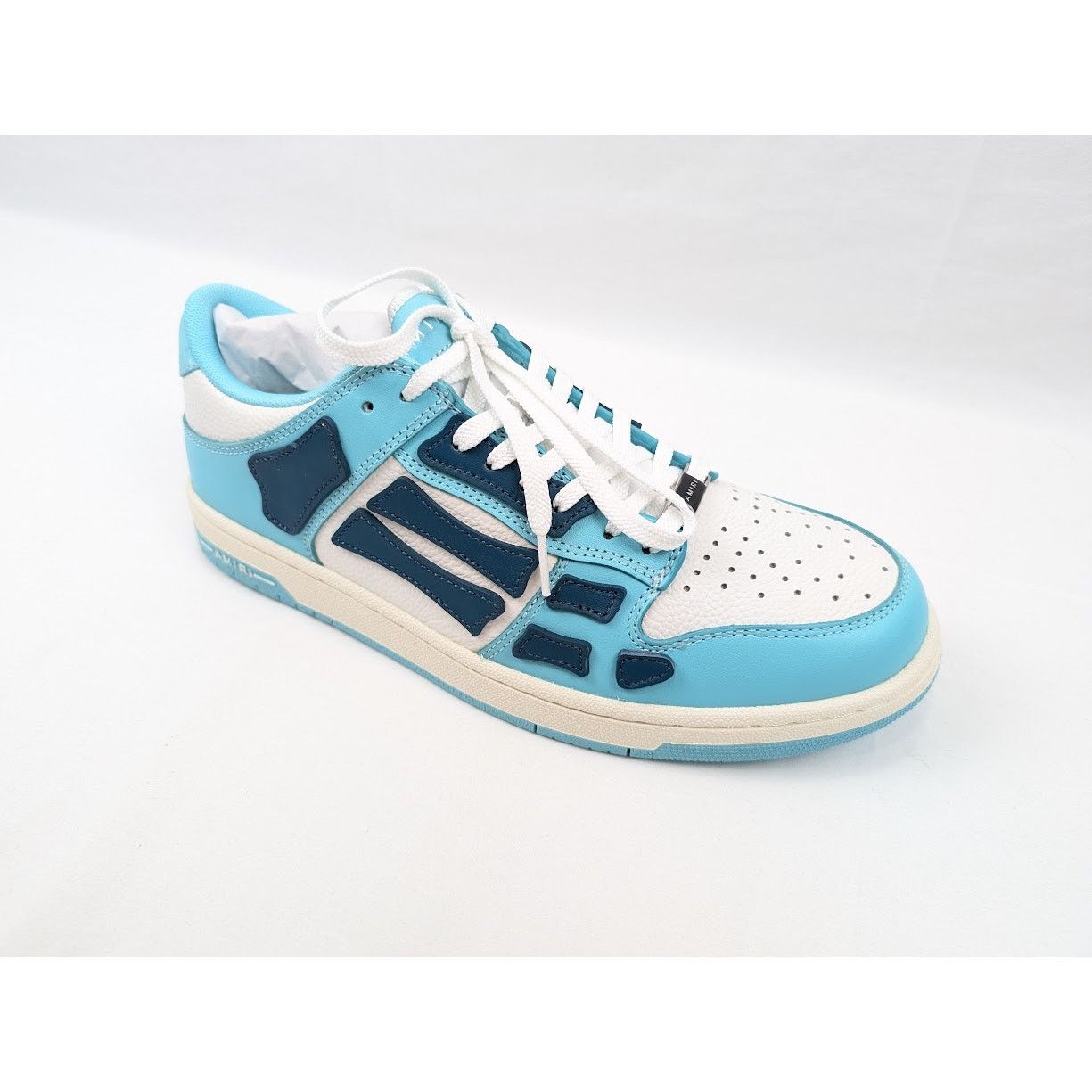 Amiri o1rshd1 Skel Low-Top Sneakers in Slate Blue Size US 10 / EU 43 - 2 Thumbnail
