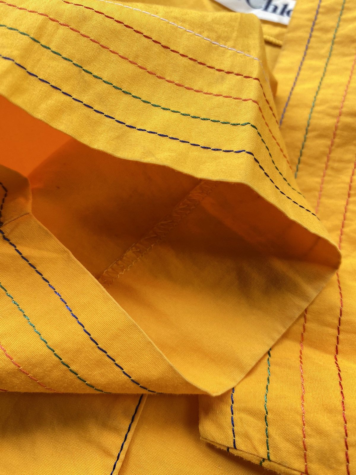Chloe Chloé Vintage Vibrant Yellow Button-Up Top Size S / US 4 / IT 40 - 10 Thumbnail