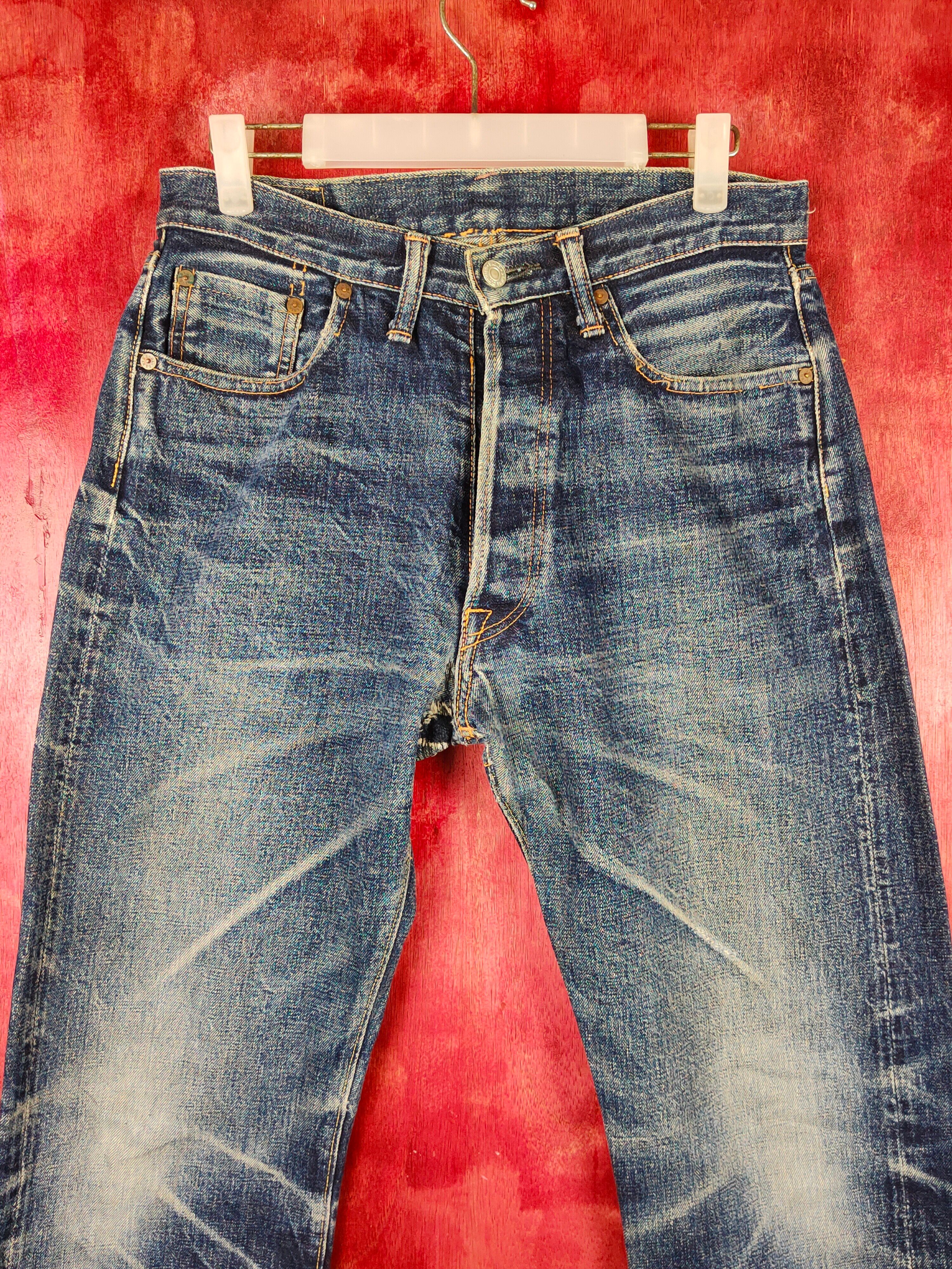 Vintage Denime Japan Vintage Distressed Ripped Jeans #S1705 Size US 31 - 2 Preview