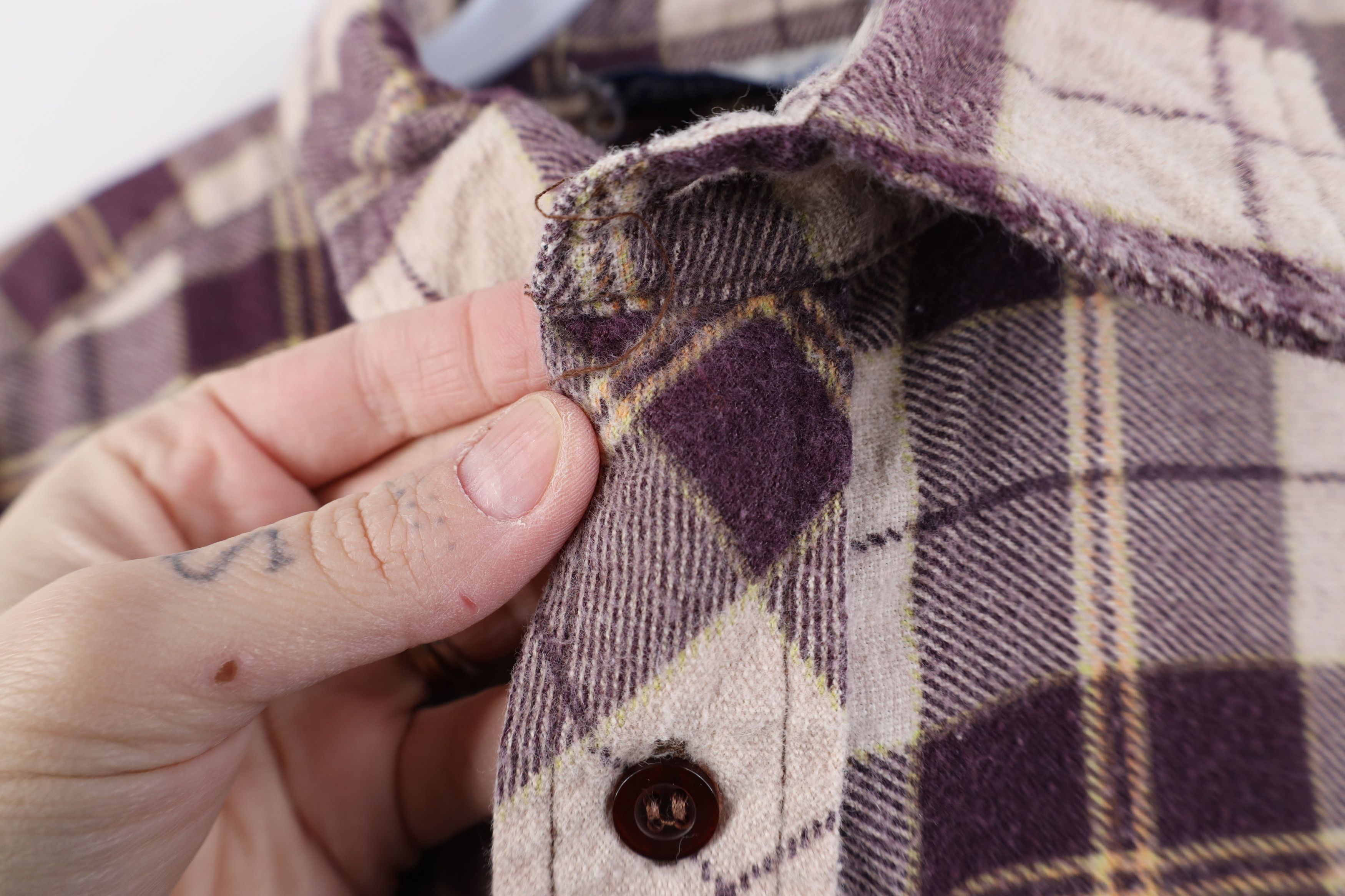 Vintage Vintage 90s Streetwear Flannel Collared Button Shirt Plaid Size US L / EU 52-54 / 3 - 8 Thumbnail